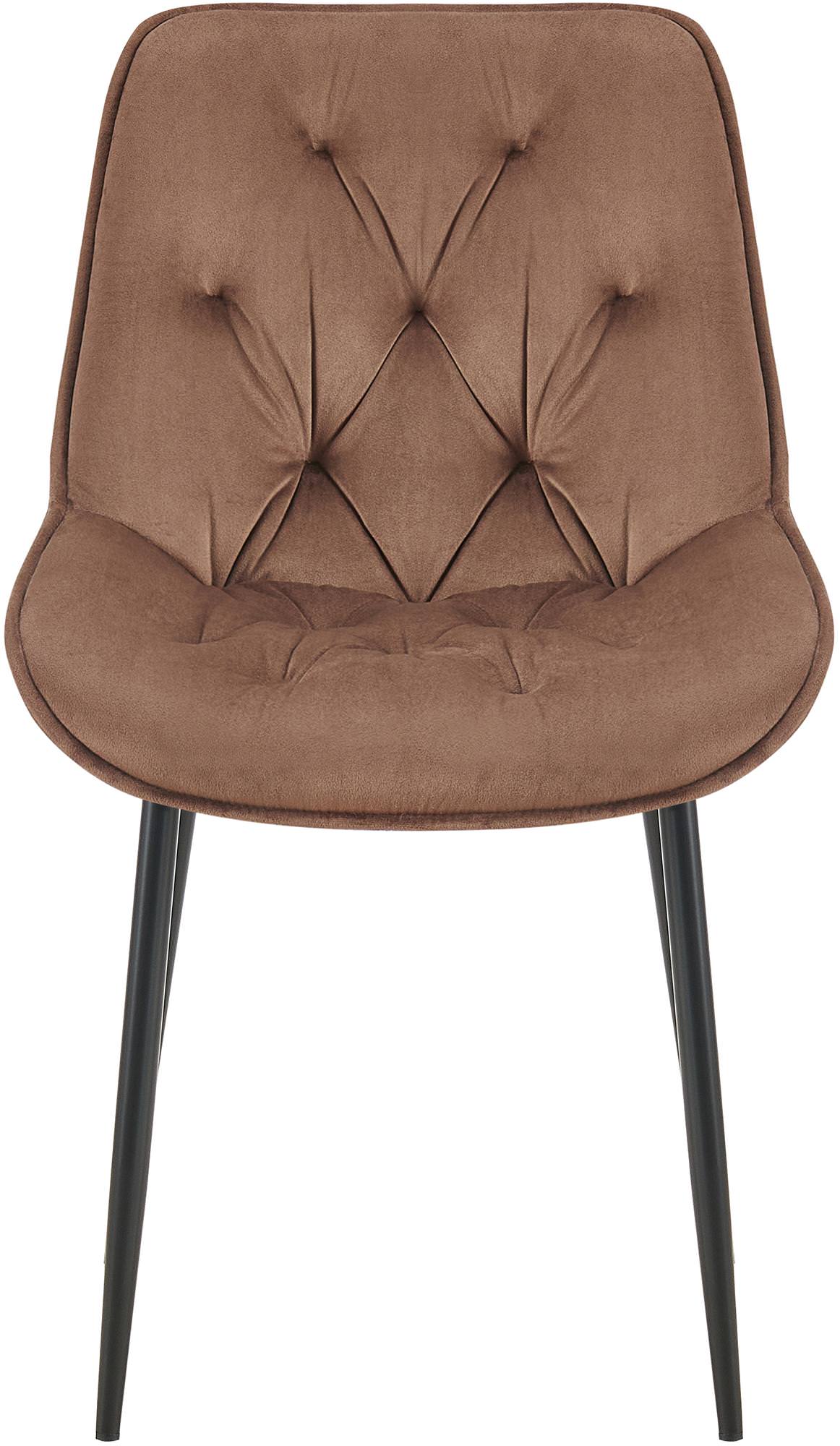Lot de 2 chaises de salle à manger Wallace velours