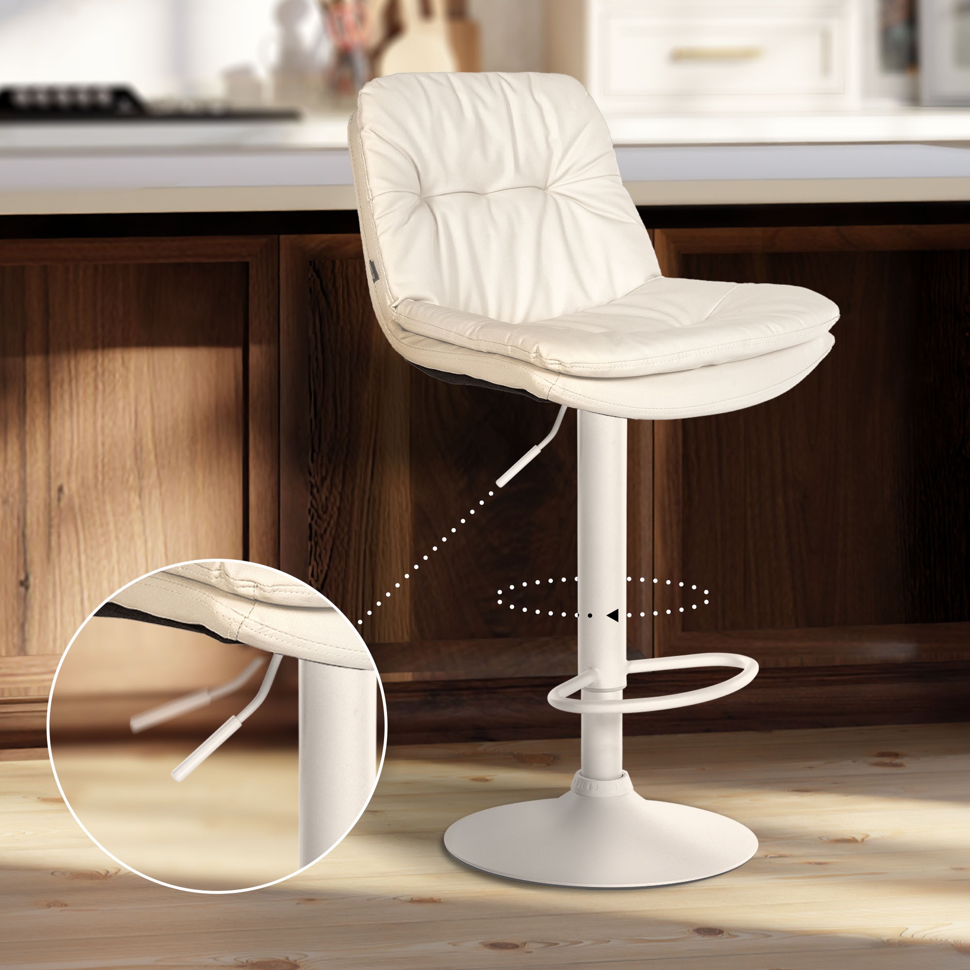 Tabouret de bar Laurel similicuir