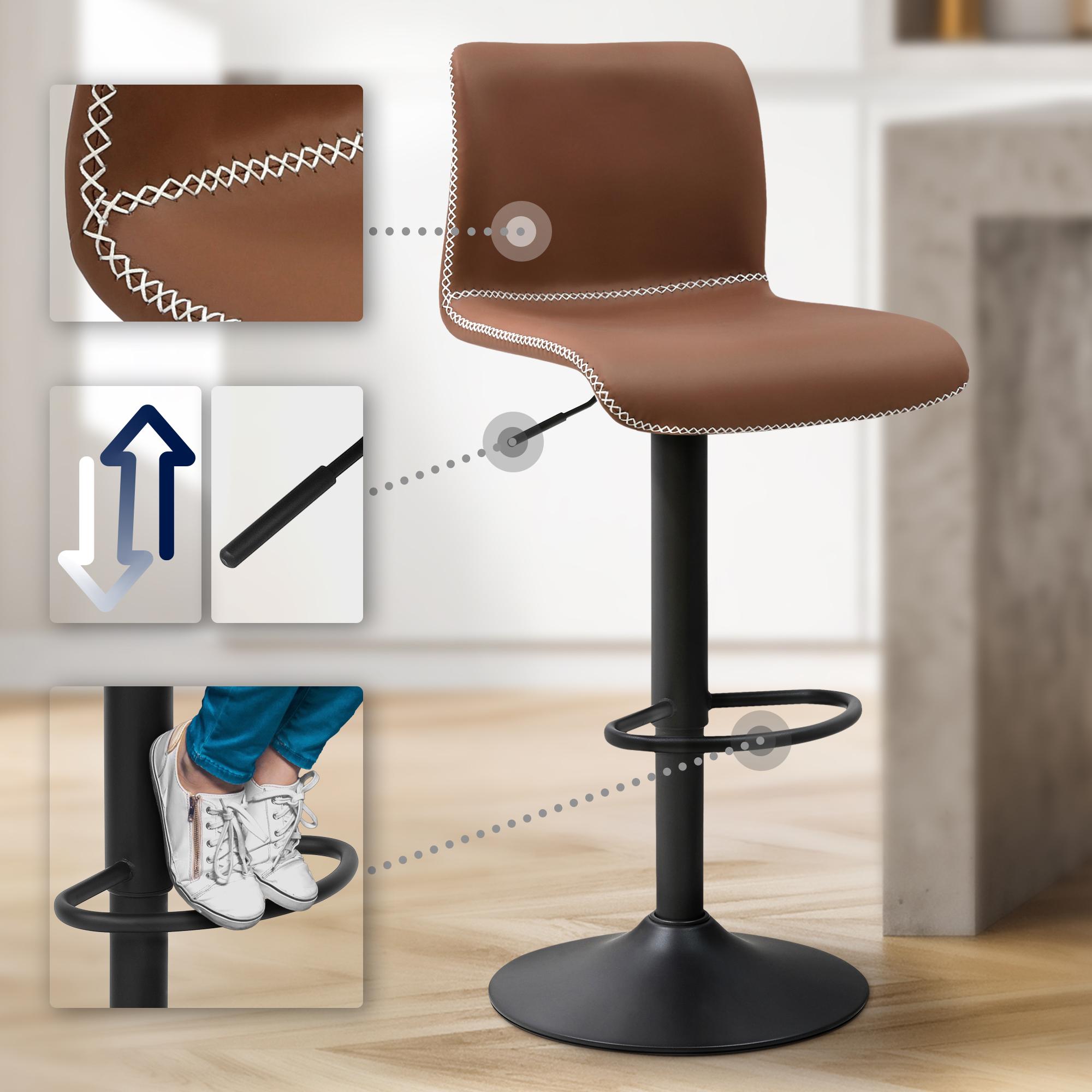 Tabouret de bar Henchy similicuir