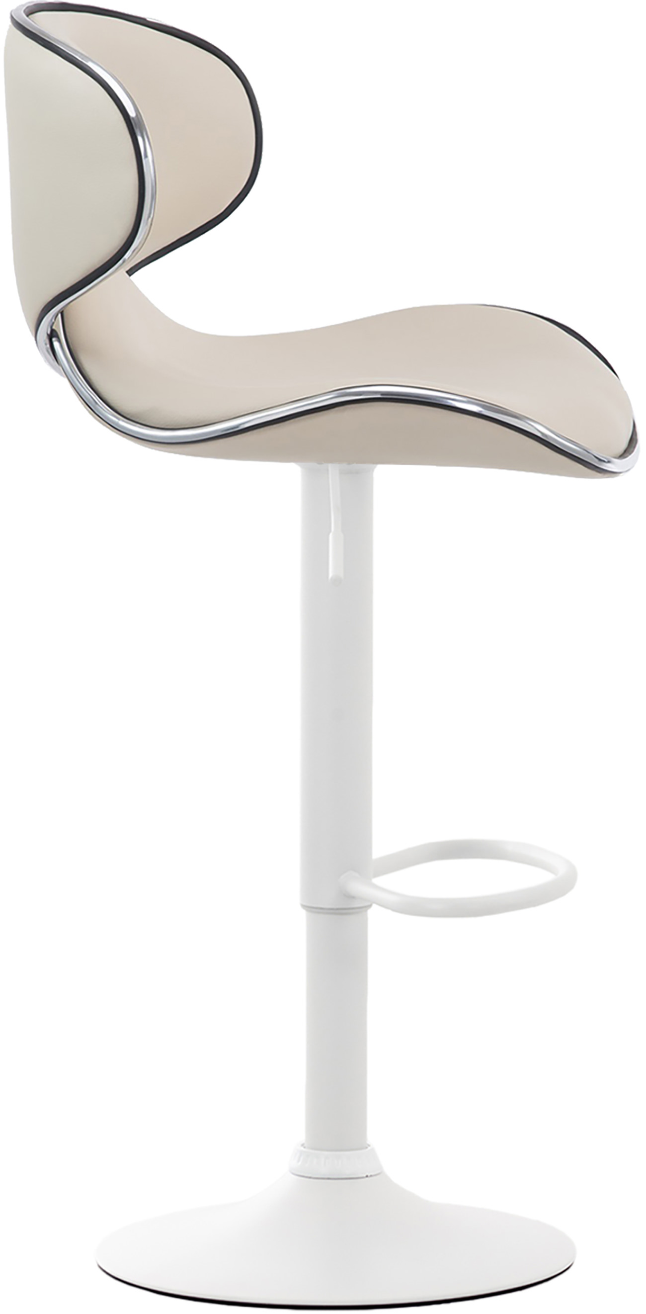 Tabouret de bar Las Vegas V2 similicuir avec pied en métal