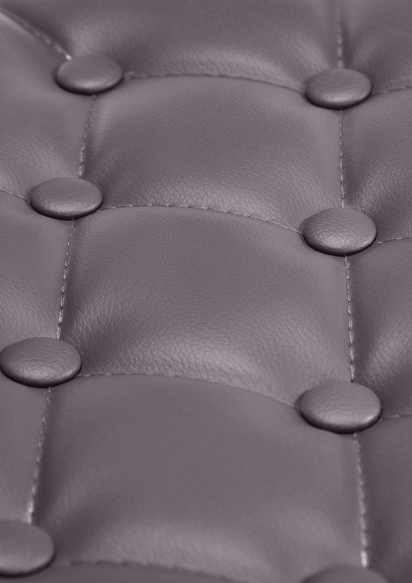Tabouret de bar Dublin similicuir avec pied en métal