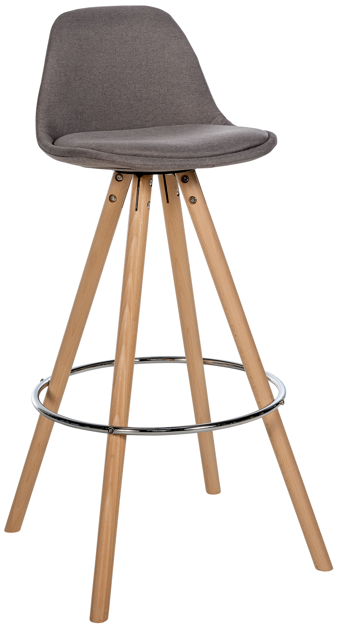 Tabouret de bar Corbin Tissu Rond