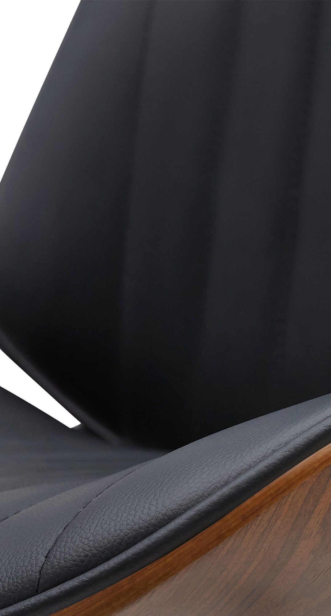 Tabouret de bar Nova avec Coque en bois assise en similicuir