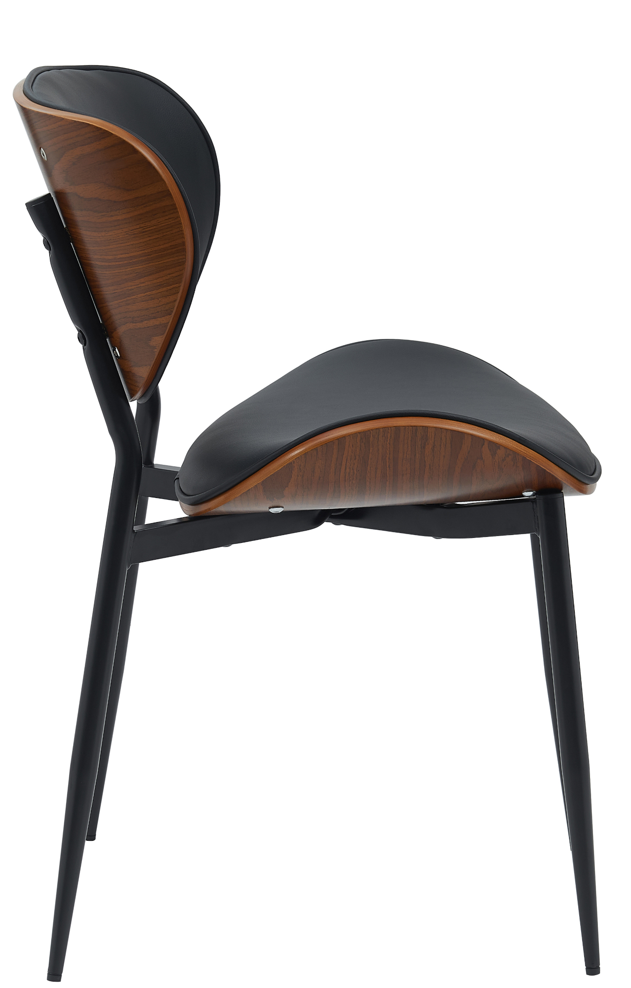 Lot de 2 chaises visiteurs Enid en similicuir ou en tissu