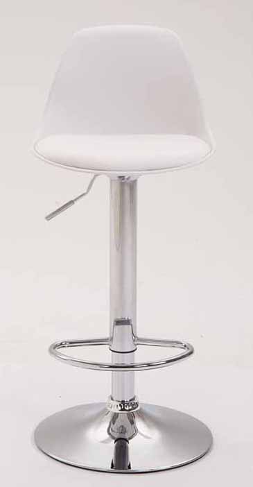 Lot de 2 tabourets de bar Kiel similicuir et coque en plastique