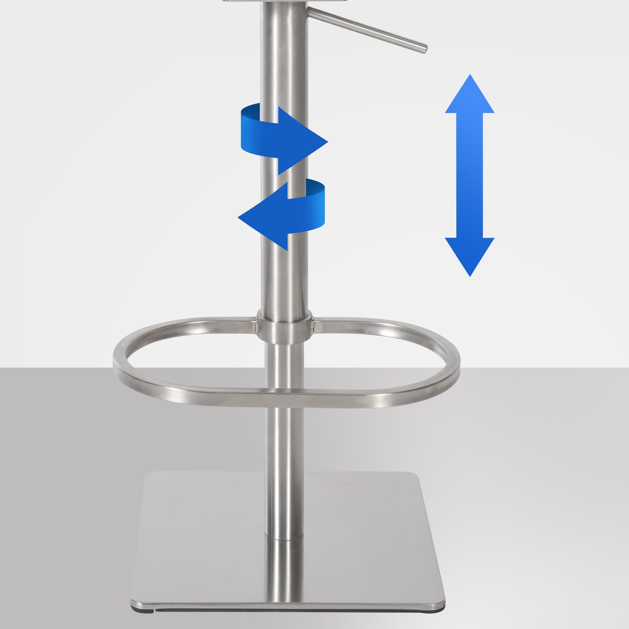 Tabouret de bar Damaso avec revetement en velours