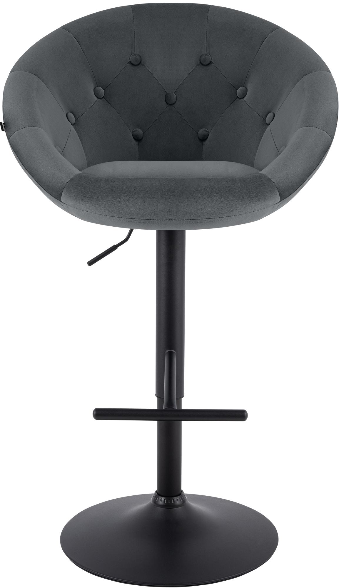 Tabouret de bar London en velours