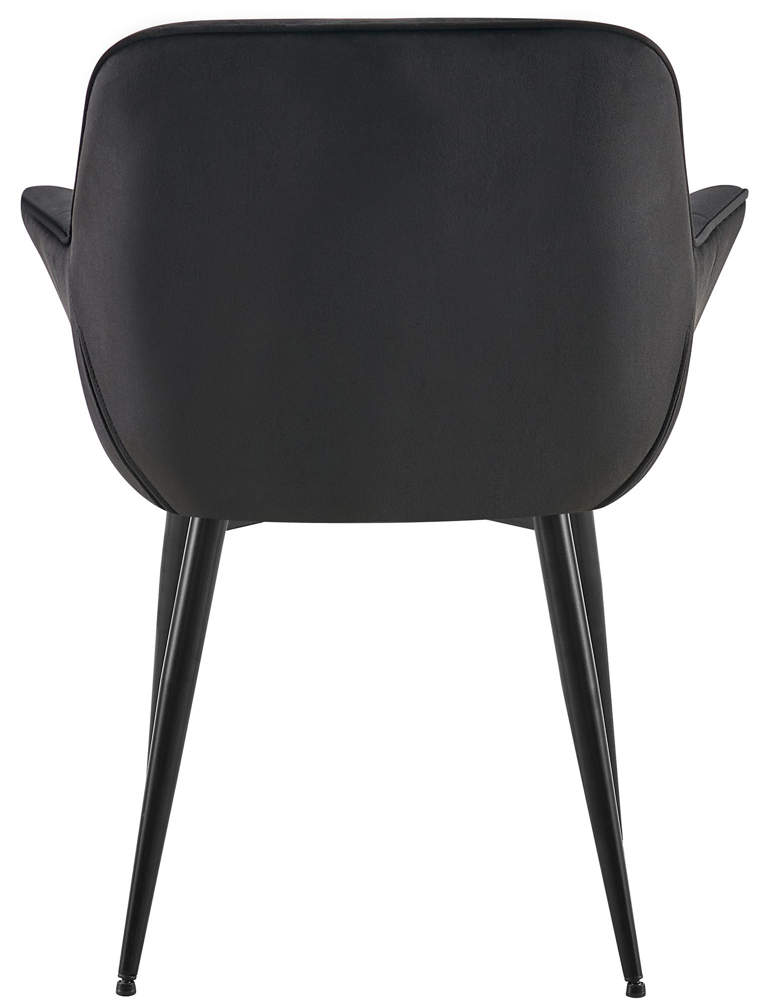 Lot de 2 chaises de salle à manger Roseville velours