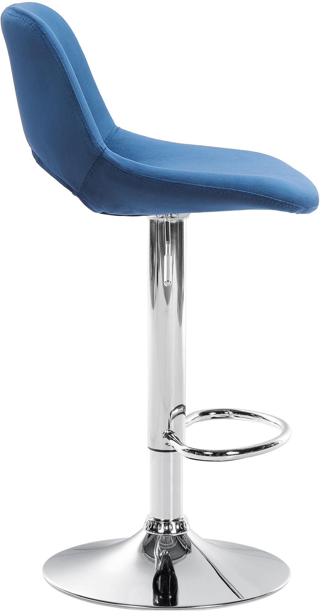 Lot de 2 tabourets de bar Camden velours