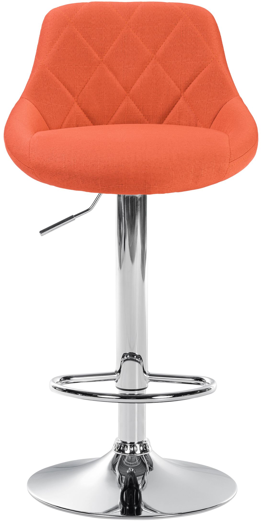 Tabouret de bar Lazio en Tissu Hauteur réglable siège pivotant