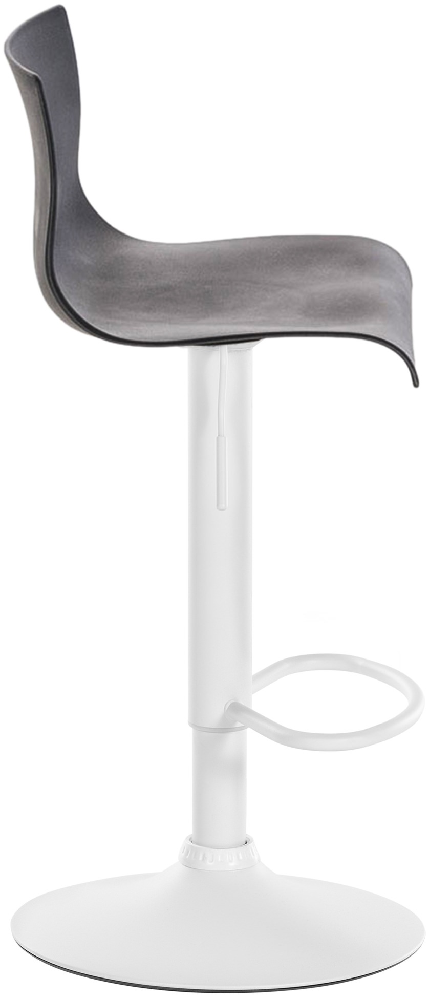 Tabouret de bar Hover Réglable en Hauteur Assise Plastique
