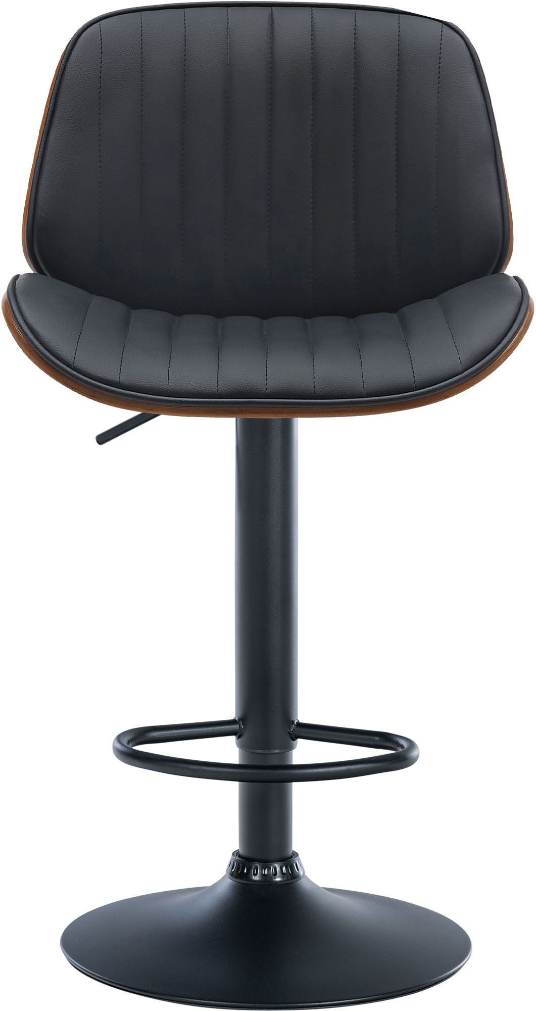 Tabouret de bar Nova avec Coque en bois assise en similicuir