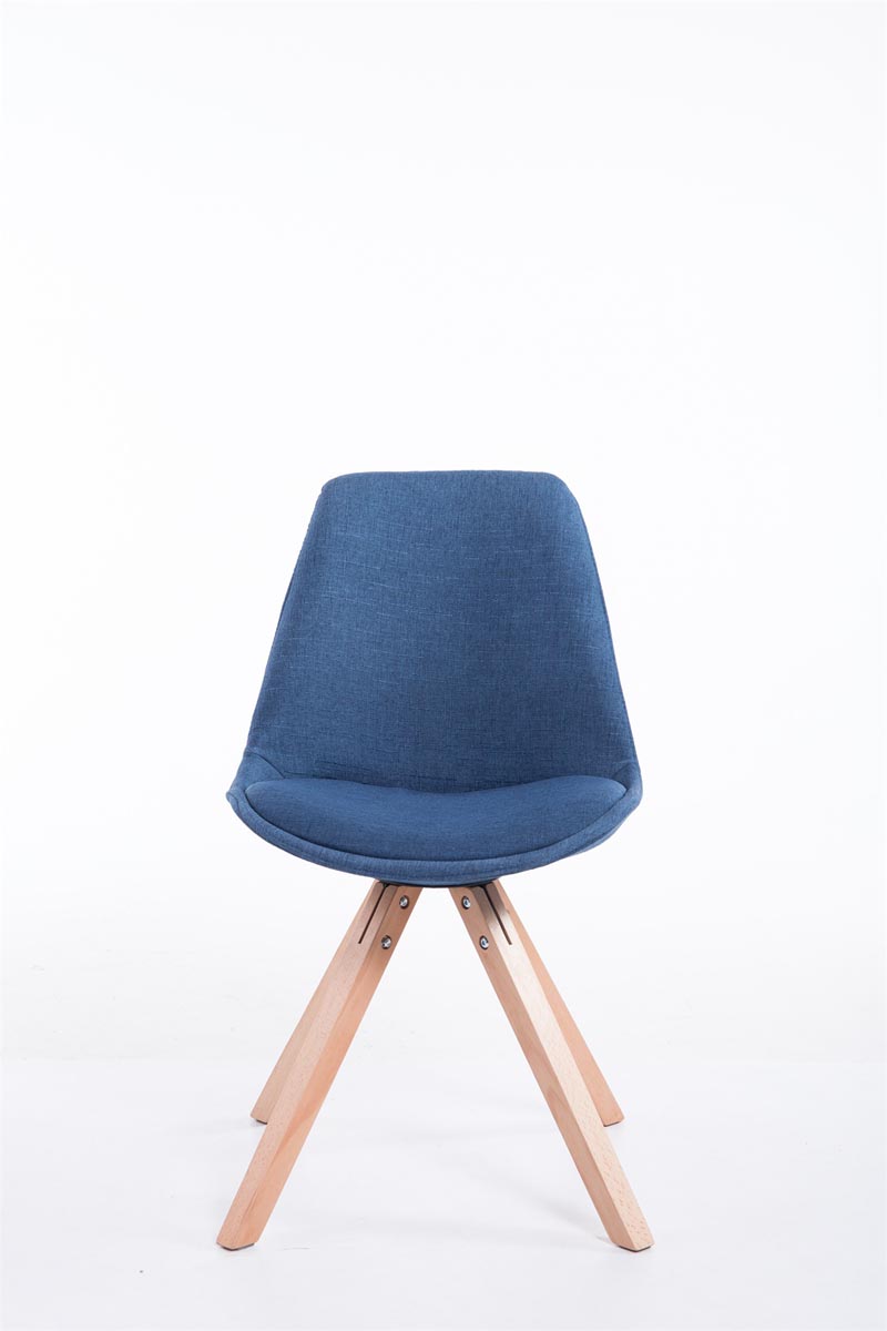 Chaise Toulouse tissu piétement en forme carrée