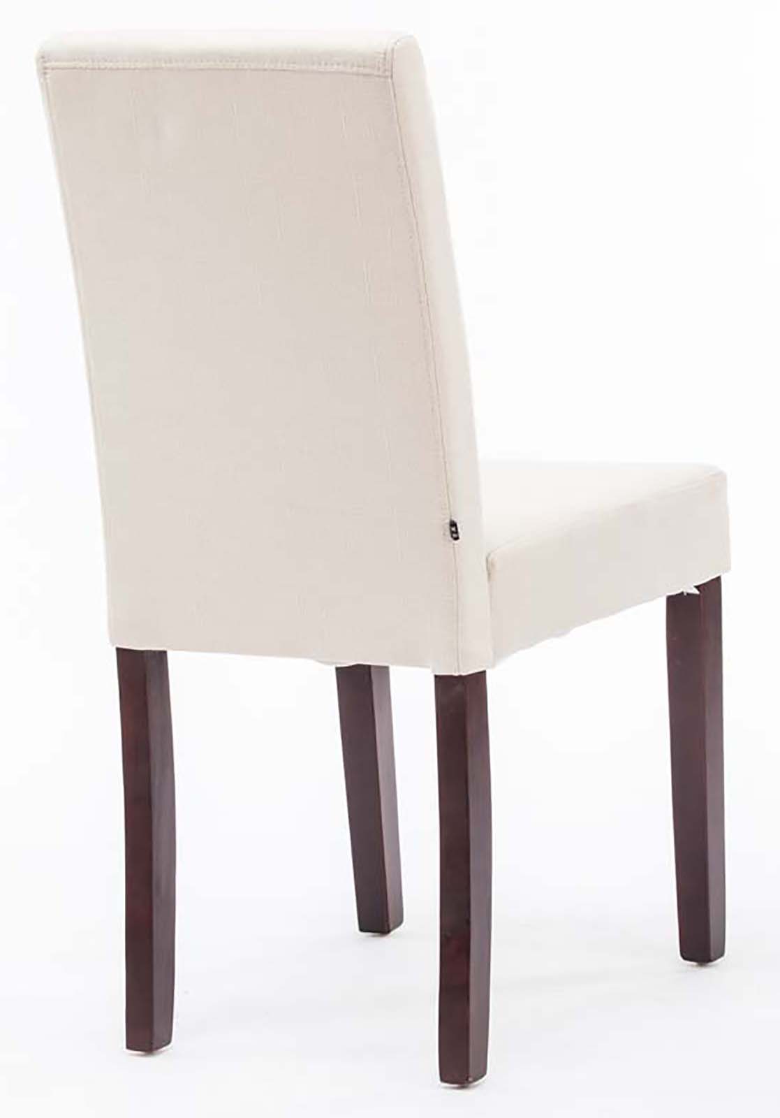 Lot de 2 Chaises de salle à manger Ina Tissu avec pieds en Bois