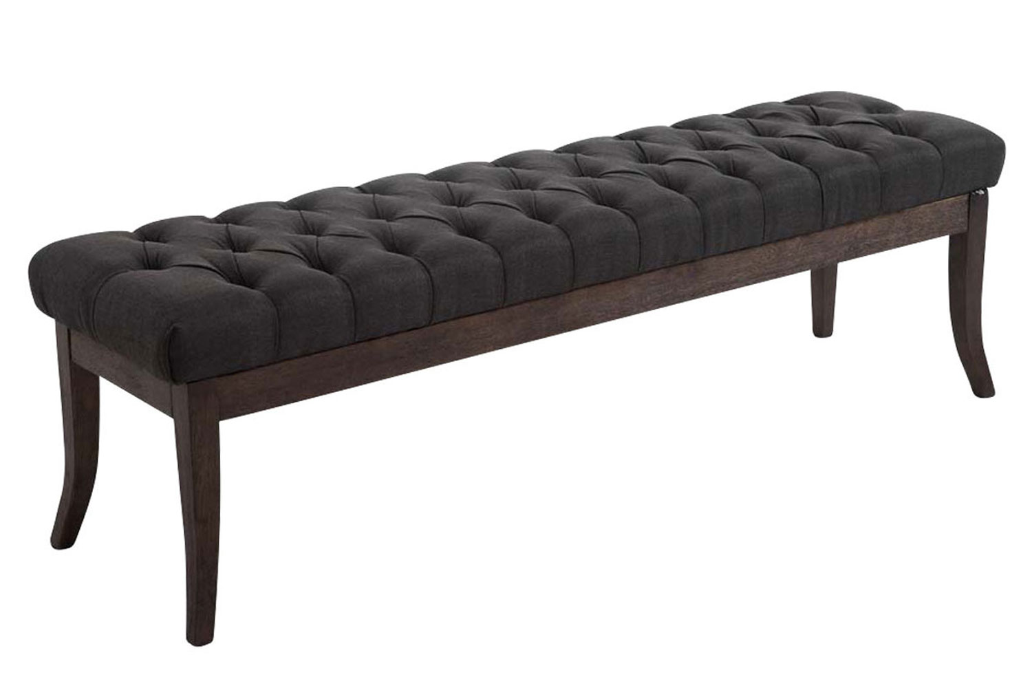 Banc Ramses tissu antique sombre