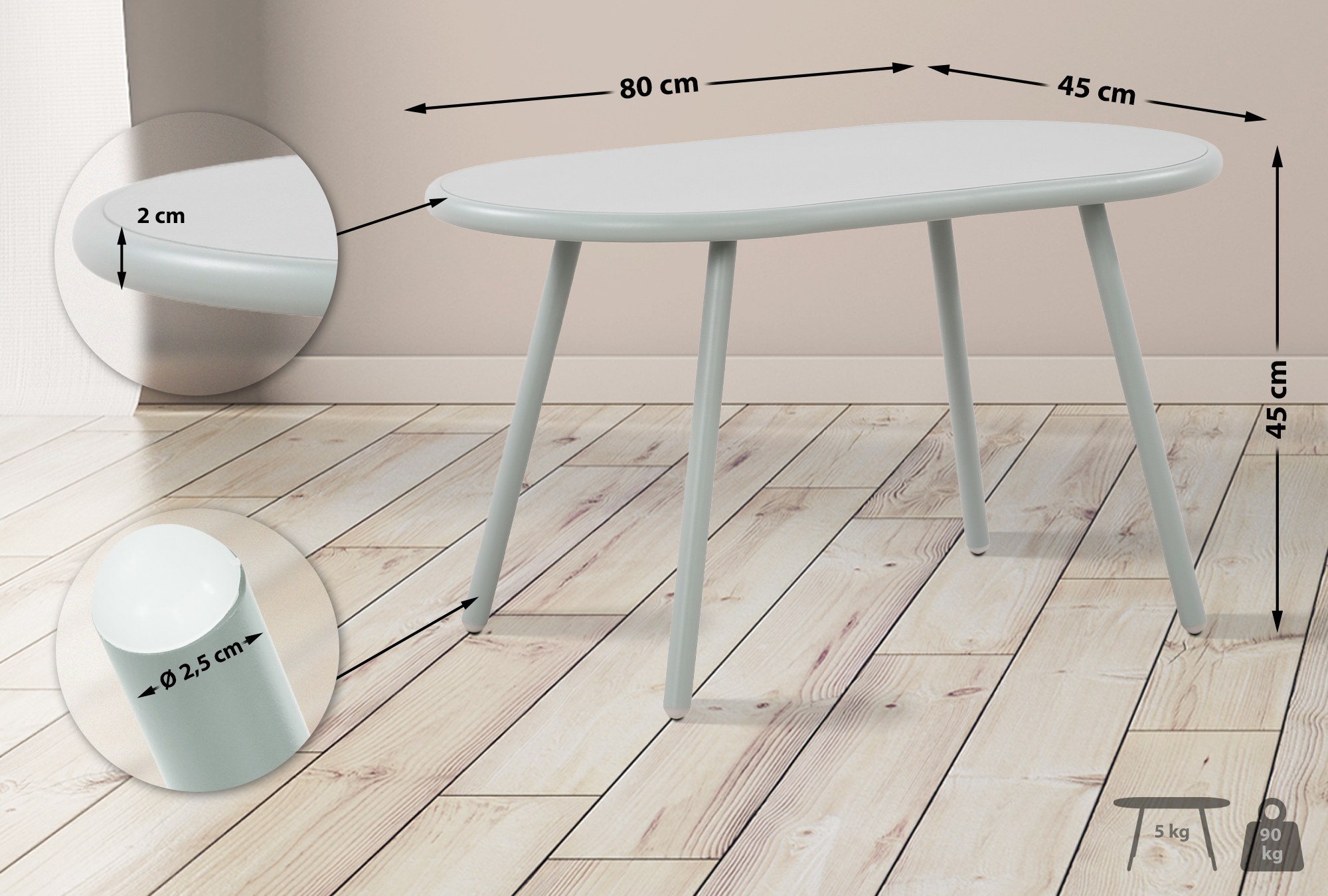 Table basse d'extérieur Velva