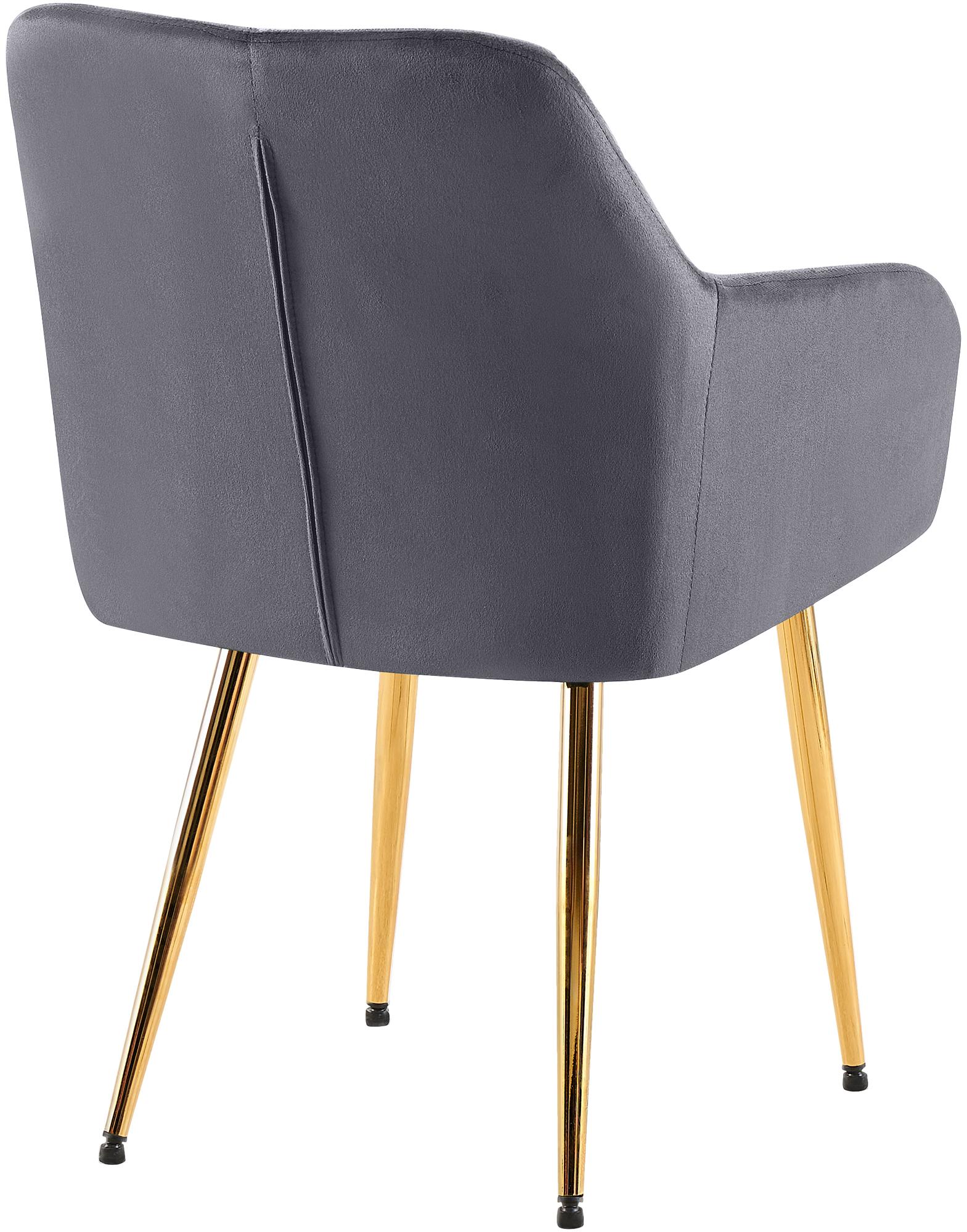 Lot de 2 chaises de salle à manger Monett velours