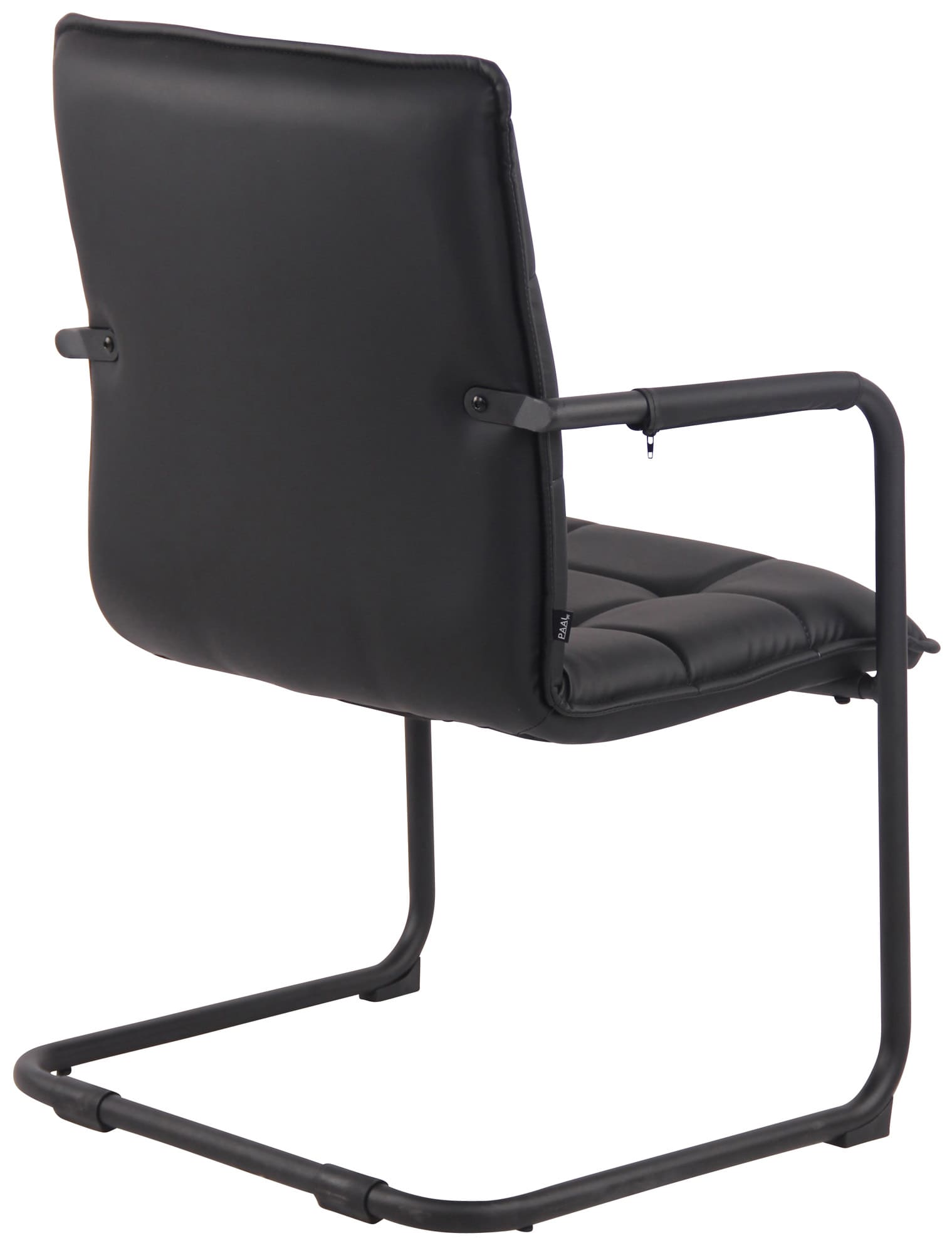 Lot de 2 Chaises Cantilever Gandia en Similicuir et pieds en Métal
