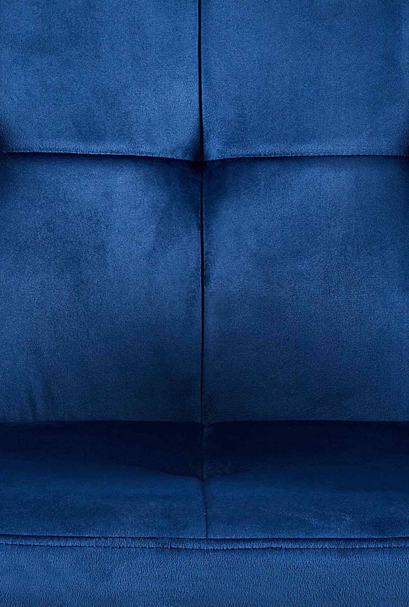 Lot de 4 Chaises de salle à manger Emia en Velours avec Piètement en Métal noir