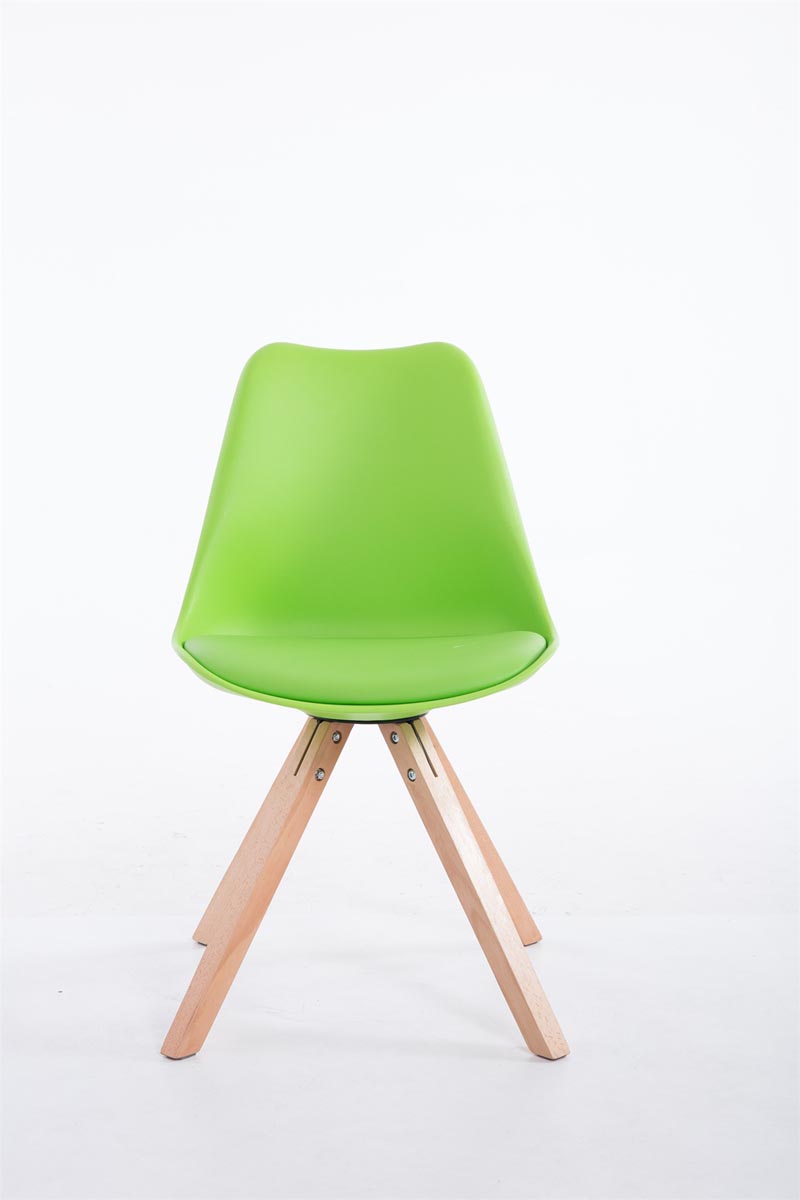 Chaise Toulouse similicuir piétement carré