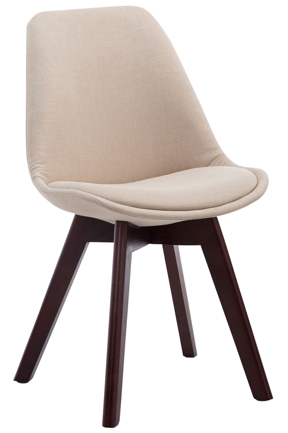 Lot de 4 chaises de salle à manger Borneo V2 en Tissu