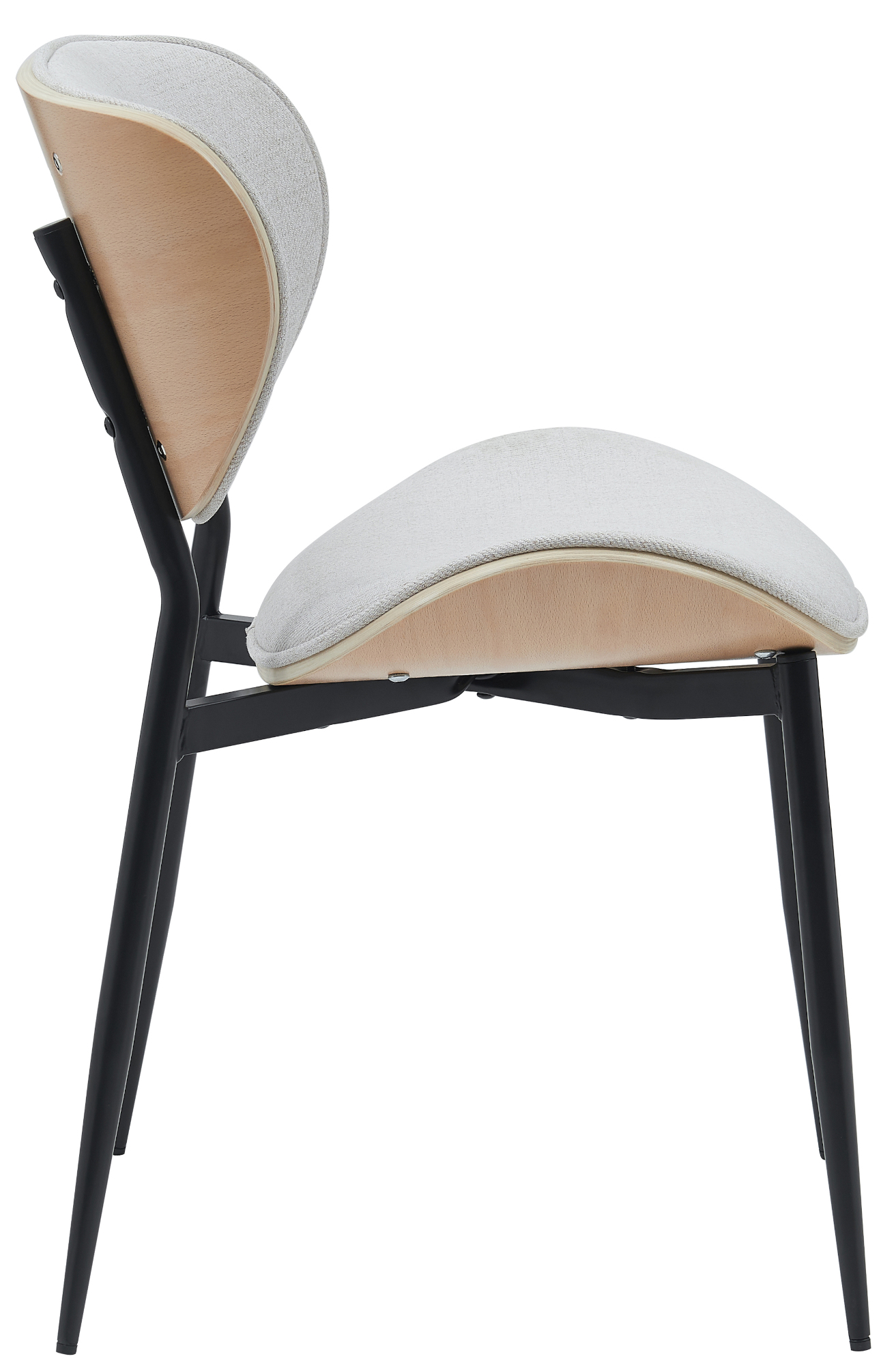 Lot de 2 chaises visiteurs Enid en similicuir ou en tissu