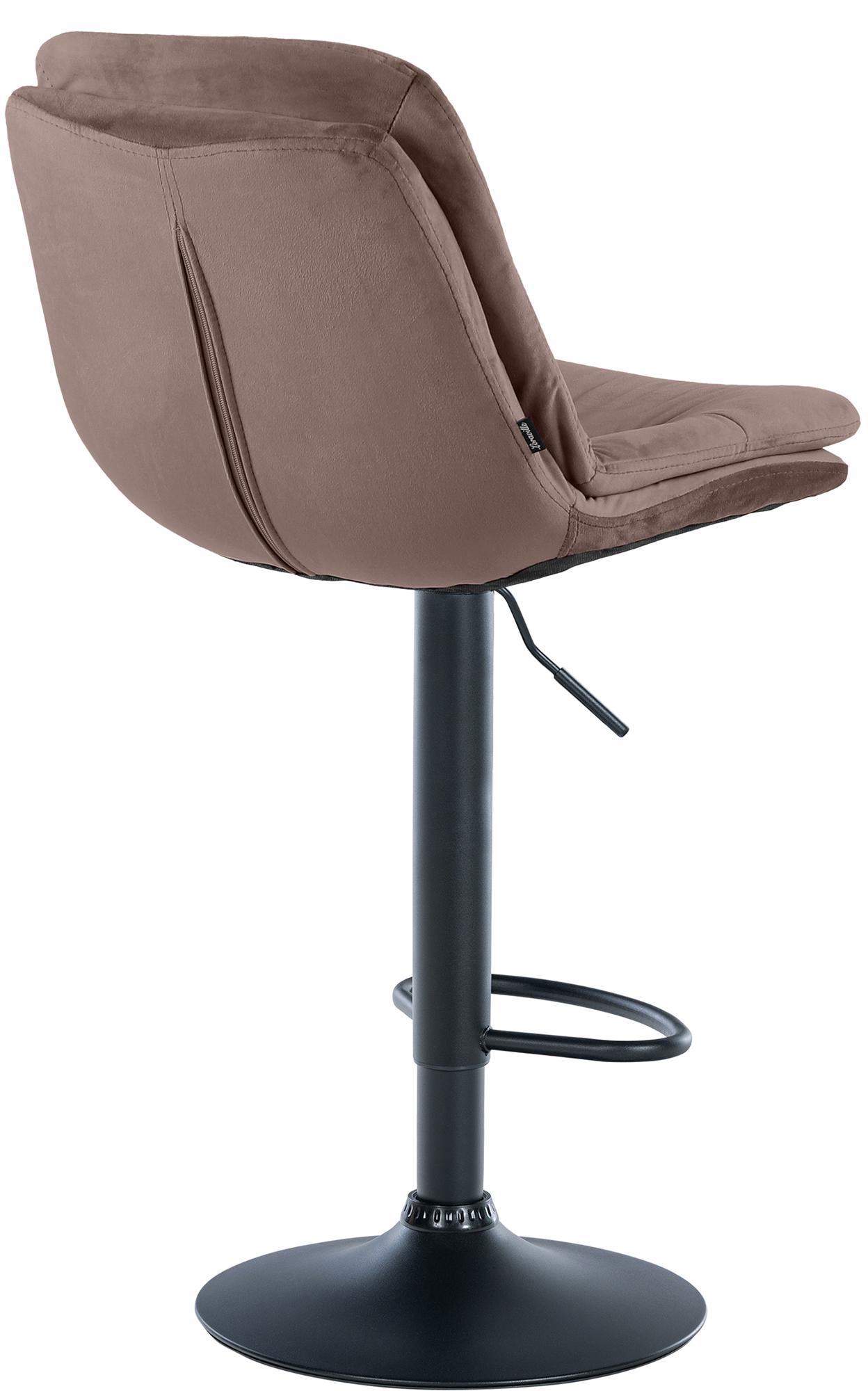 Tabouret de bar Laurel velours