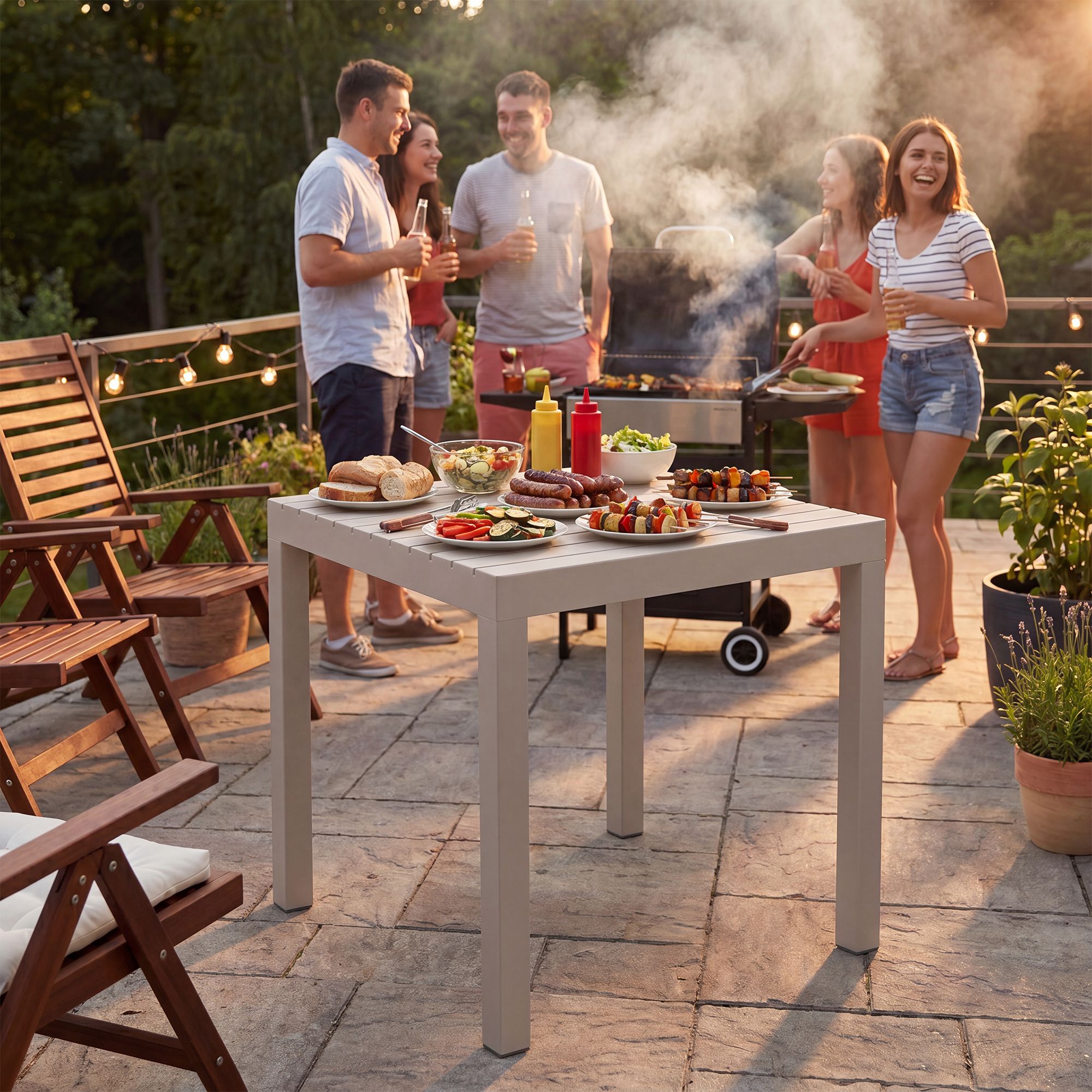Table de jardin Kato 73 x 73 cm