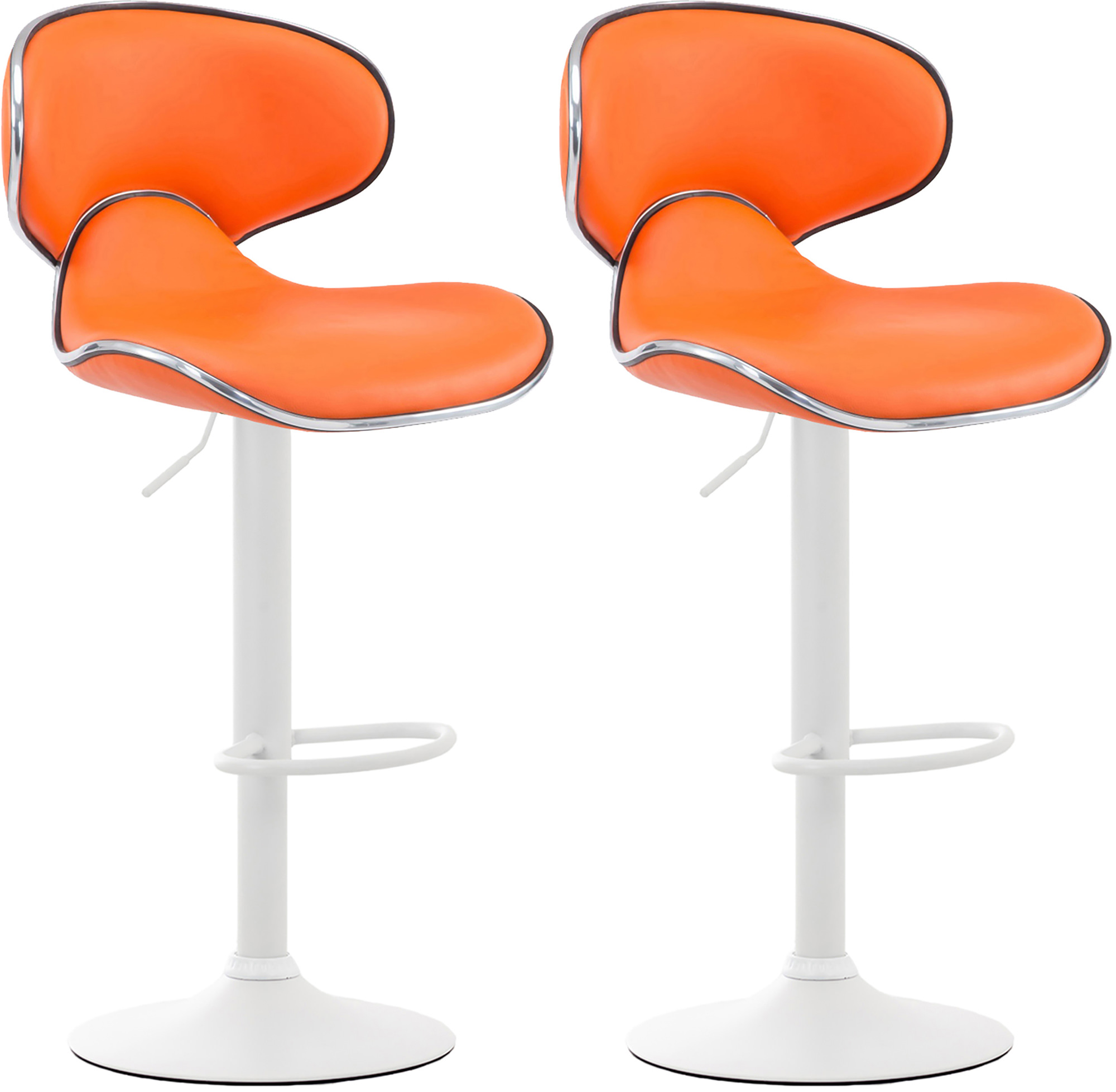 Lot de 2 tabourets de bar Las Vegas V2 similicuir