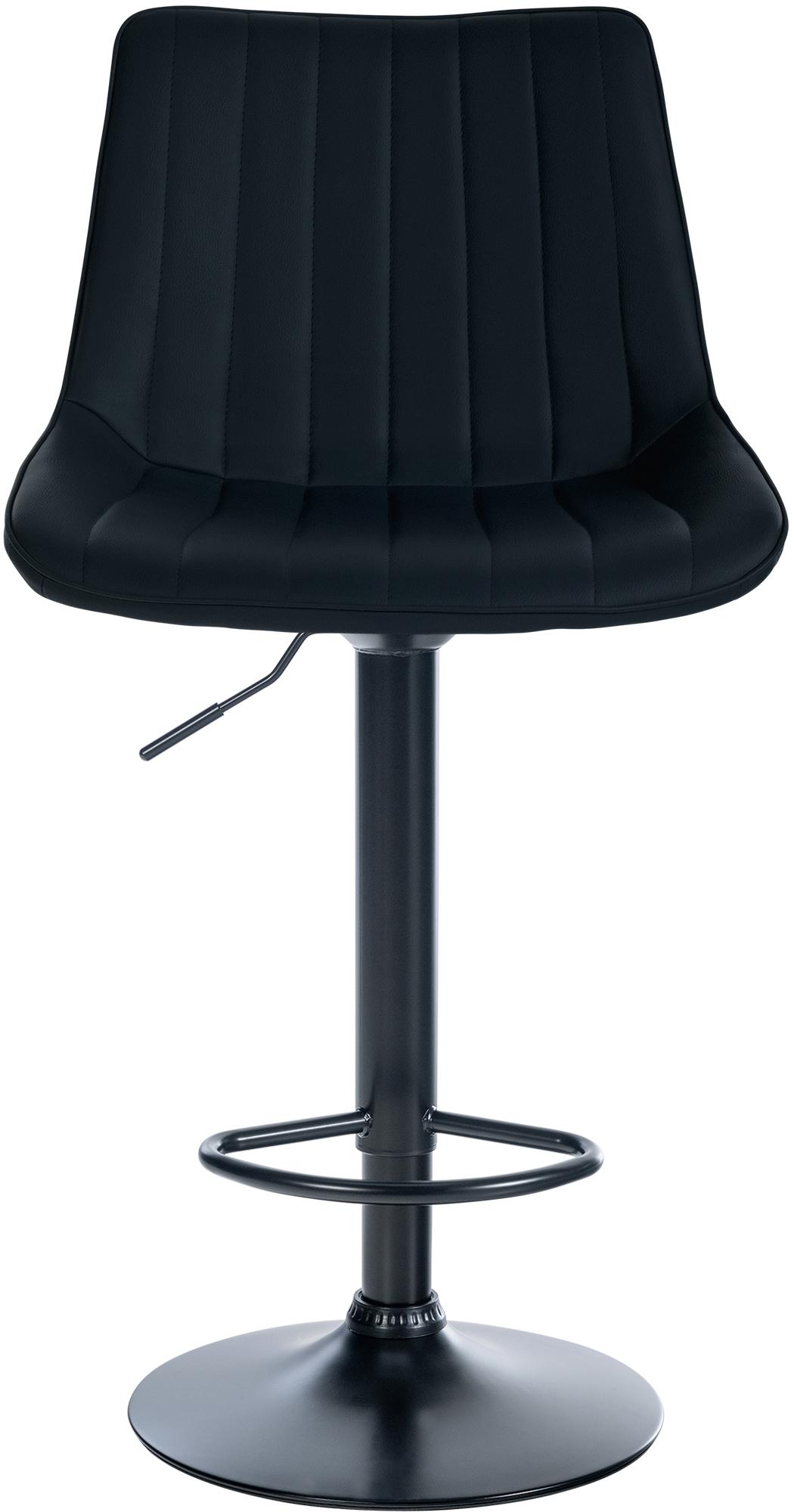 Tabouret de bar Toni en Similicuir Pied en Métal réglable pivotant