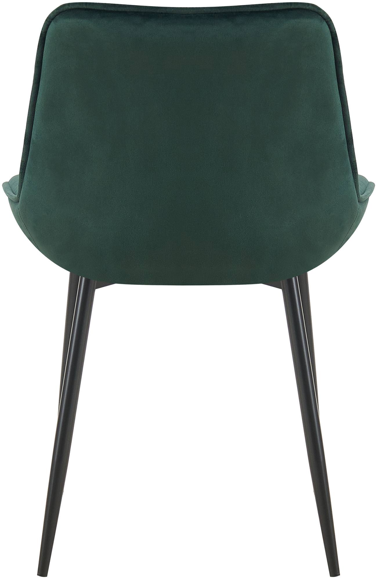 Lot de 2 chaises de salle à manger Wallace velours