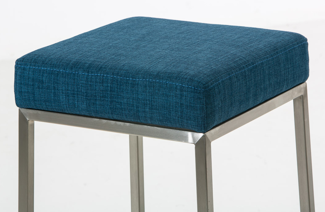 Lot de 2 tabourets de bar Montréal avec revêtement en tissu