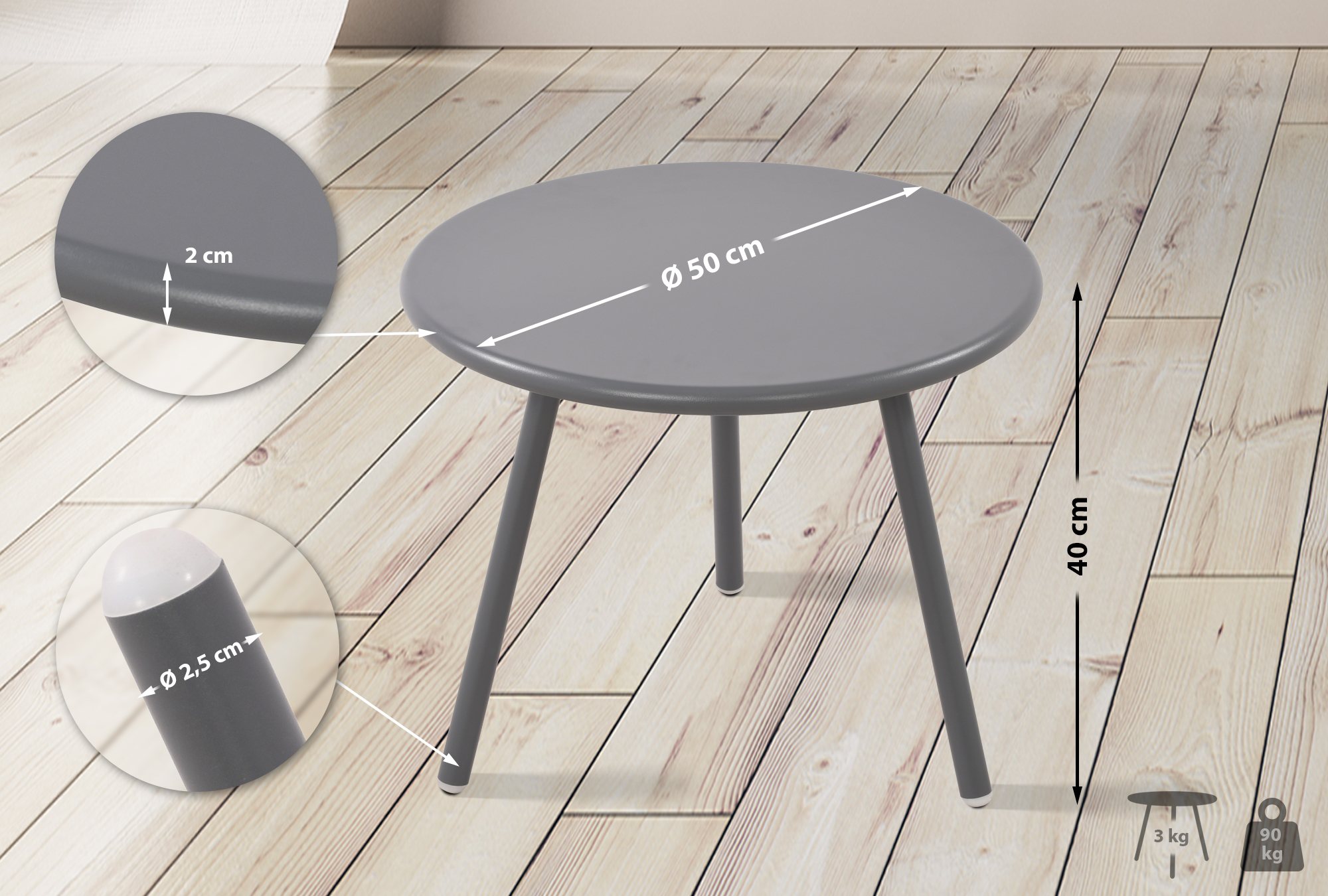 Table basse d'extérieur Berea
