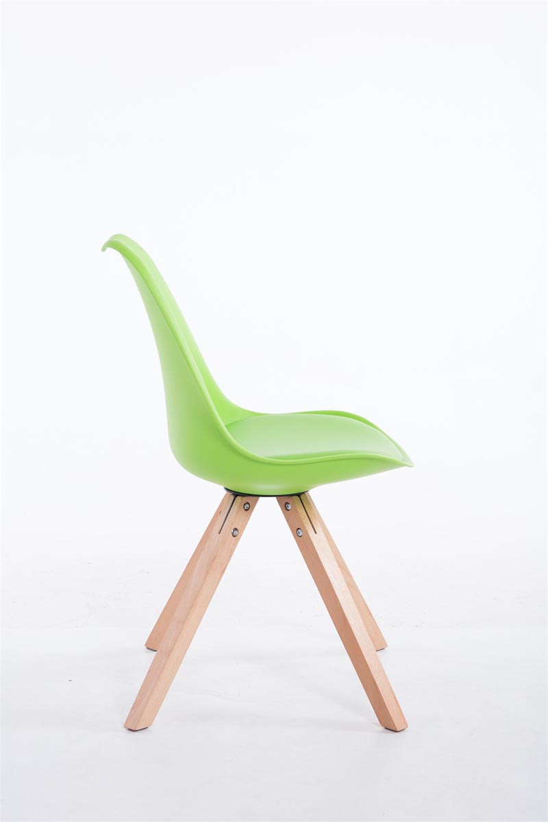 Chaise Toulouse similicuir piétement rond