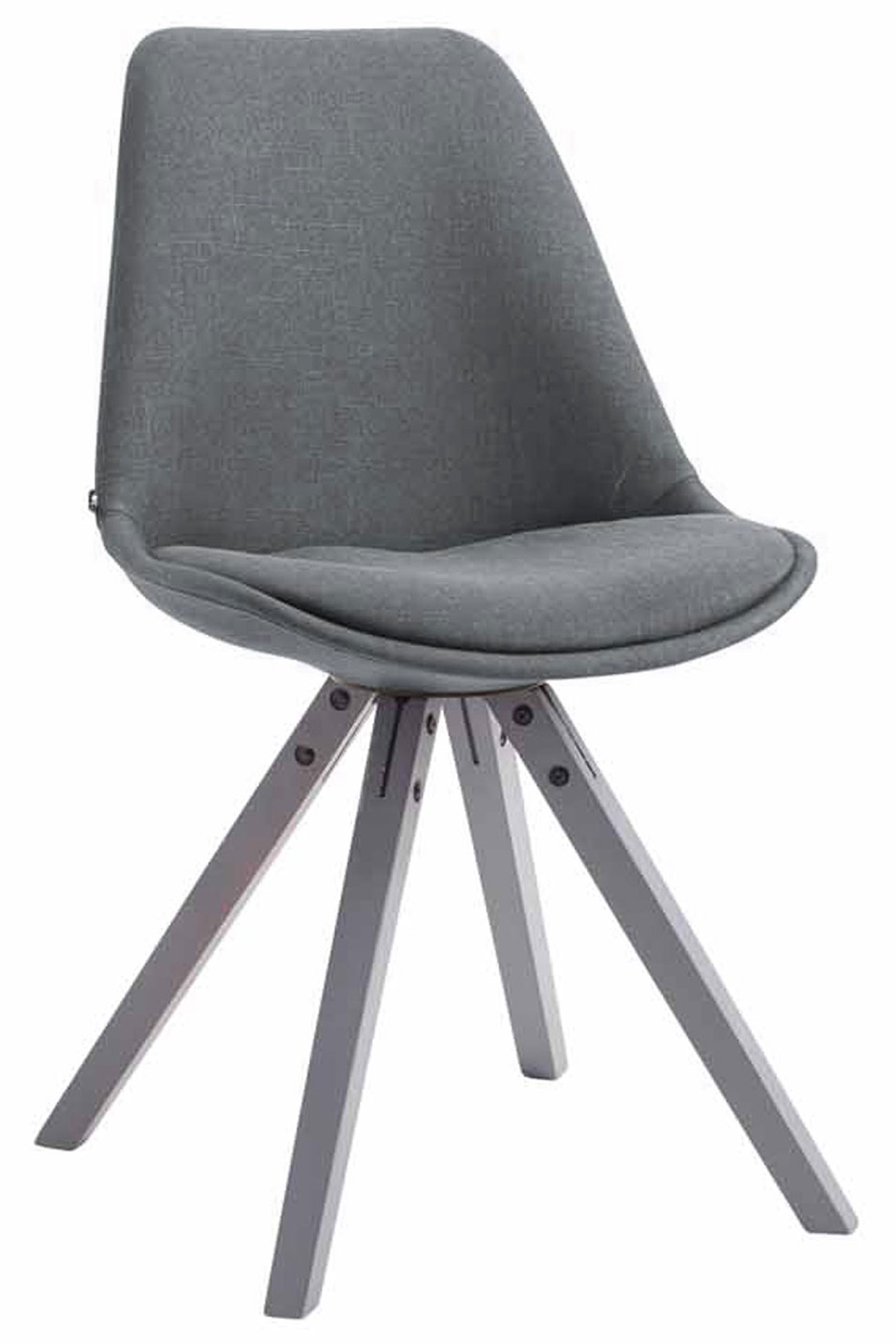 Chaise Toulouse tissu piétement en forme carrée