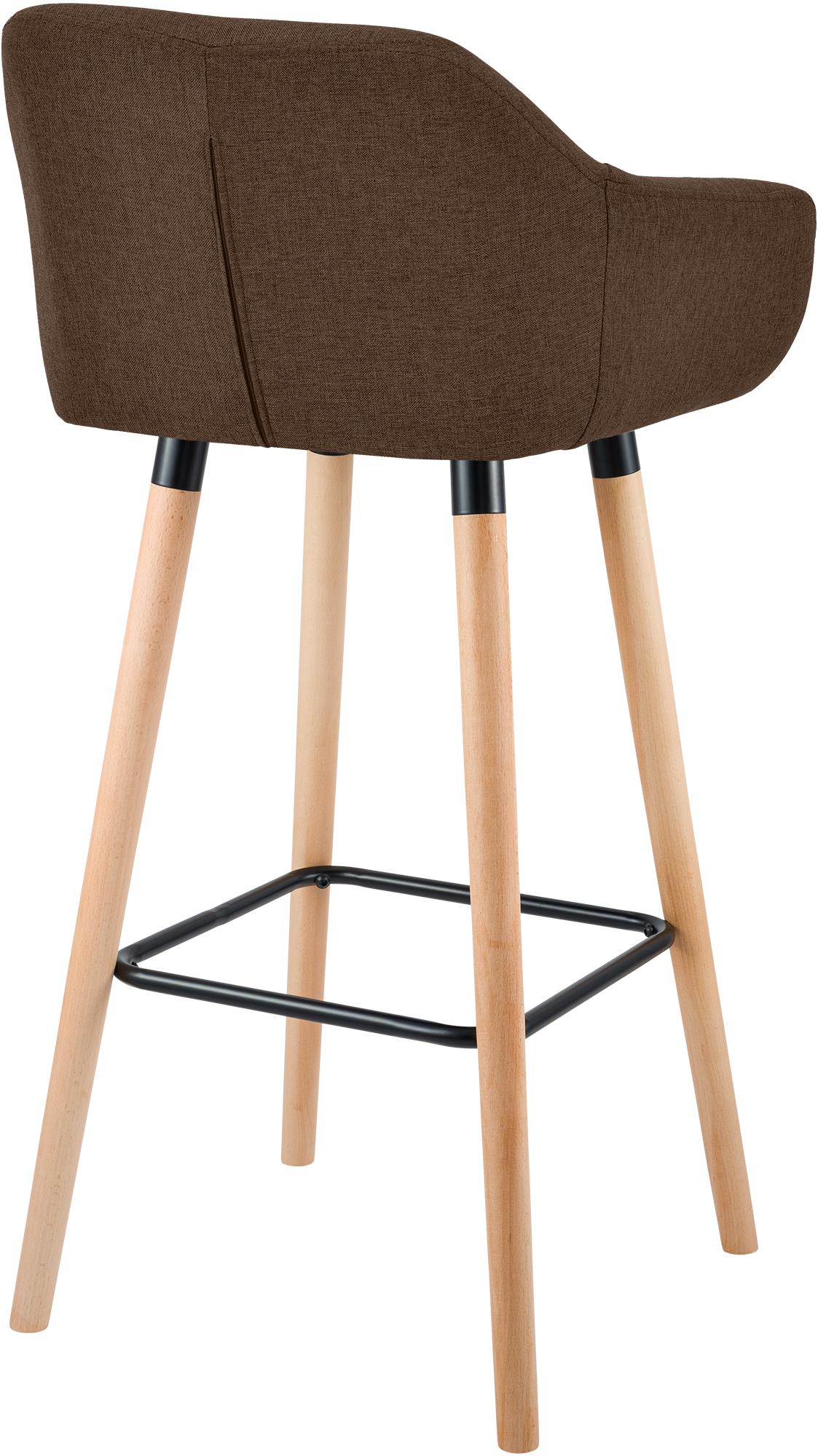 Lot de 2 tabourets de bar Grant en tissu