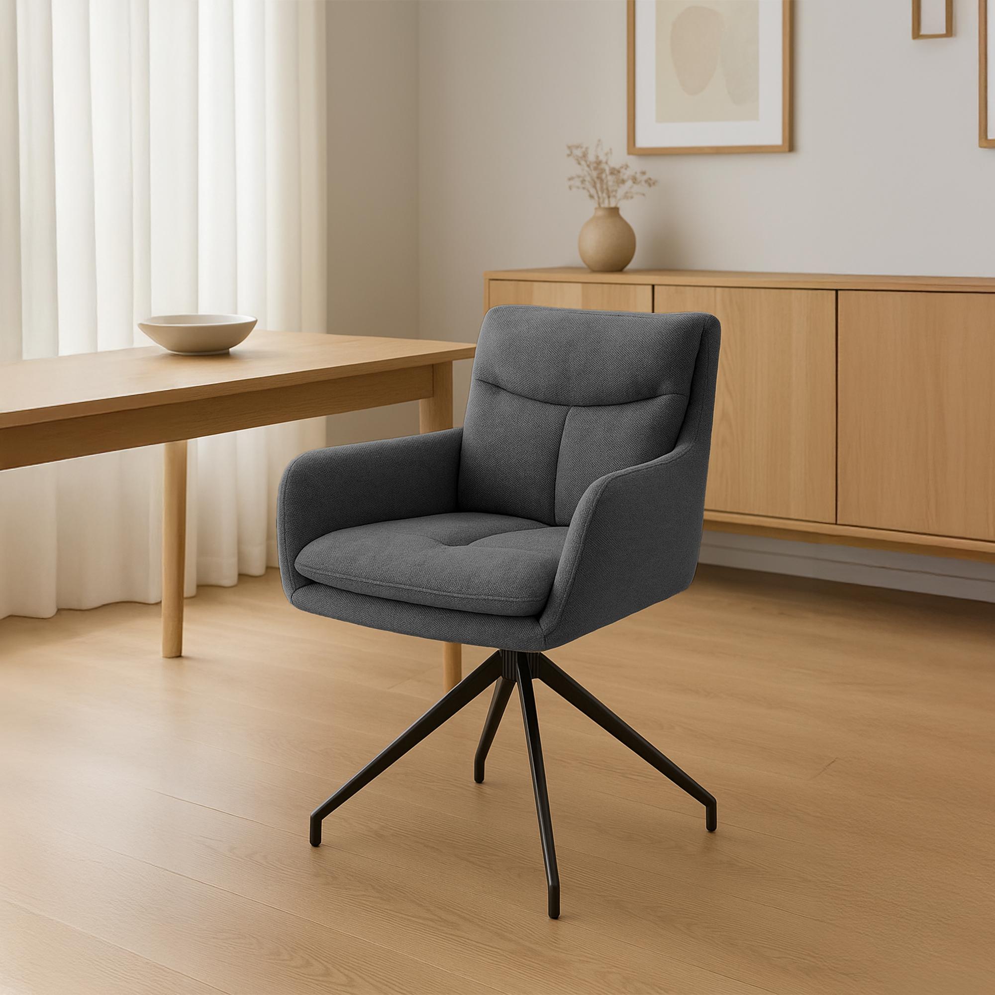 Chaise de salle à manger Somers Tissu
