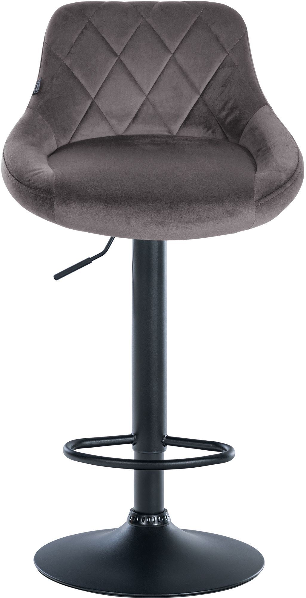 Lot de 2 tabourets de bar Lazio velours