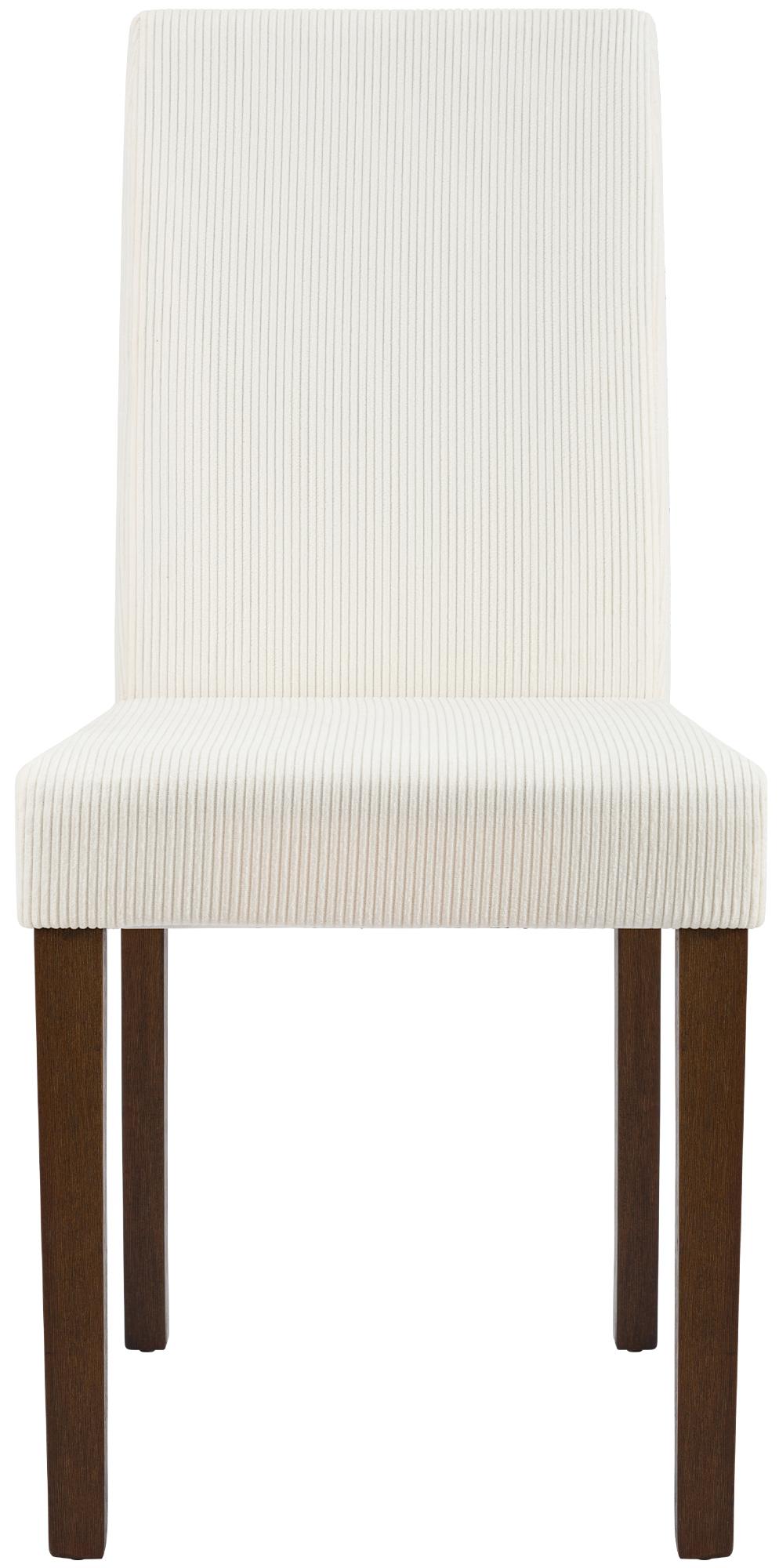 Lot de 2 chaises de salle a manger Ina en velours cotele