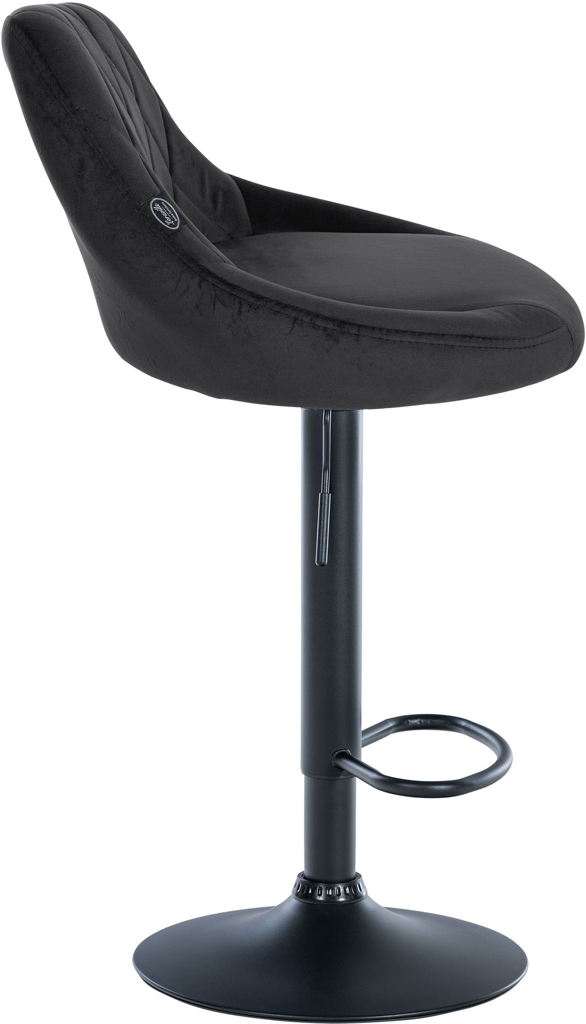 Lot de 2 tabourets de bar Lazio velours