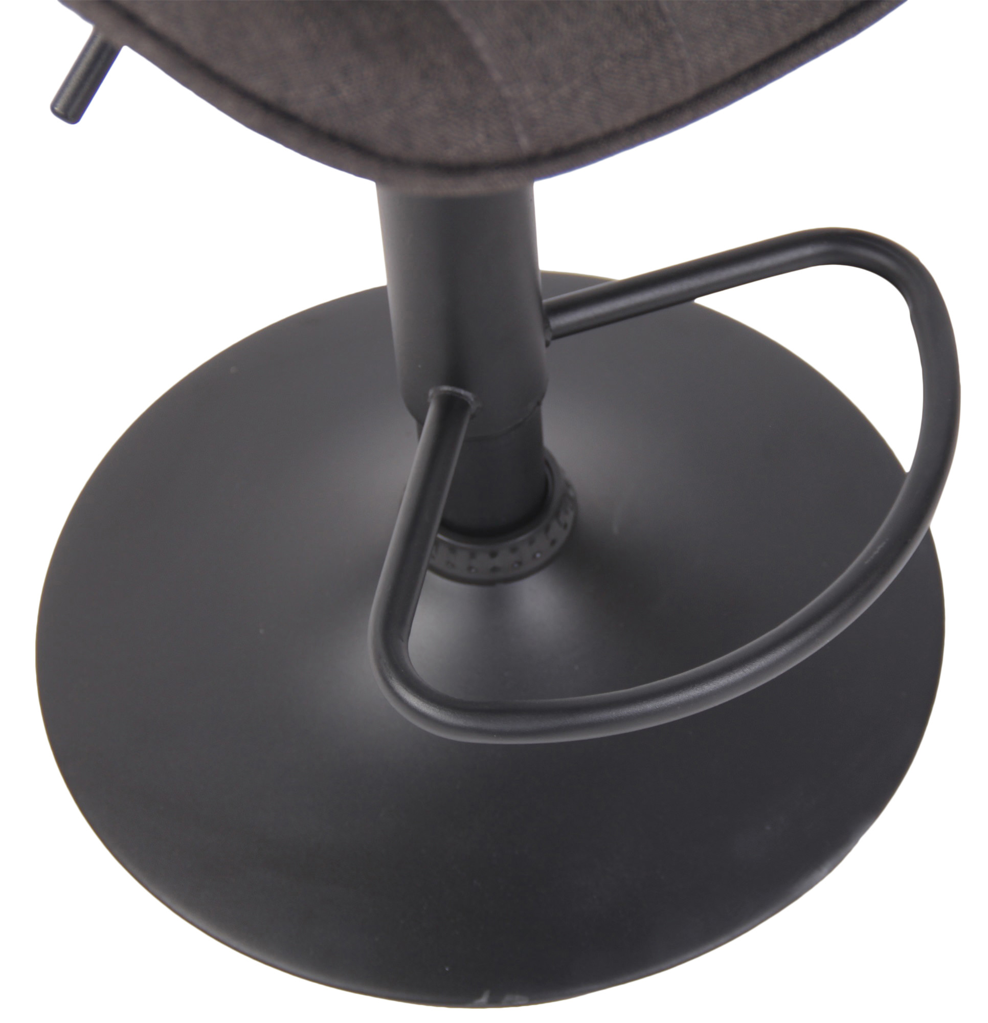 Tabouret de bar Lentini en Tissu avec Piètement trompette en Métal