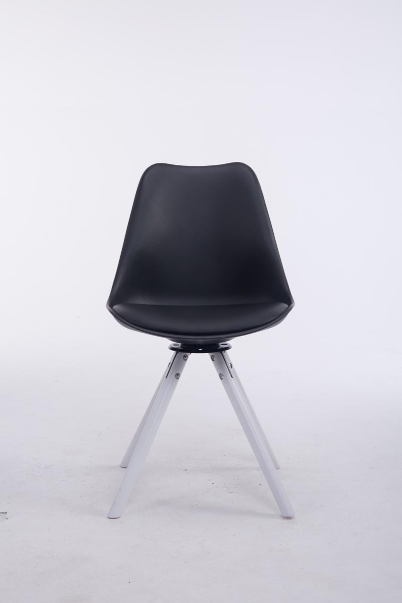Chaise de salle à manger pivotante Troyes Similicuir pieds en forme ronde