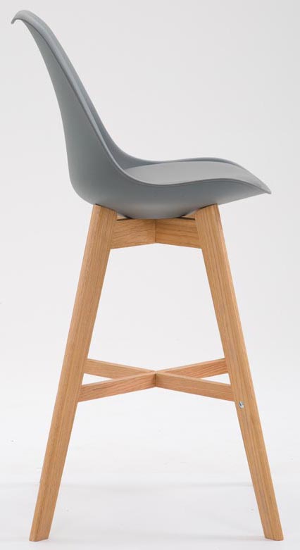 Lot de 2 Tabourets de bar Cannes avec coque en plastique