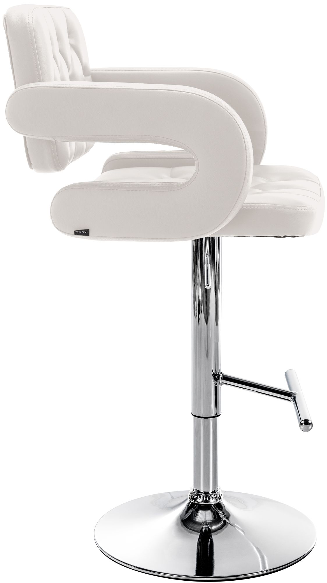 Tabouret de bar Dublin similicuir avec pied en métal