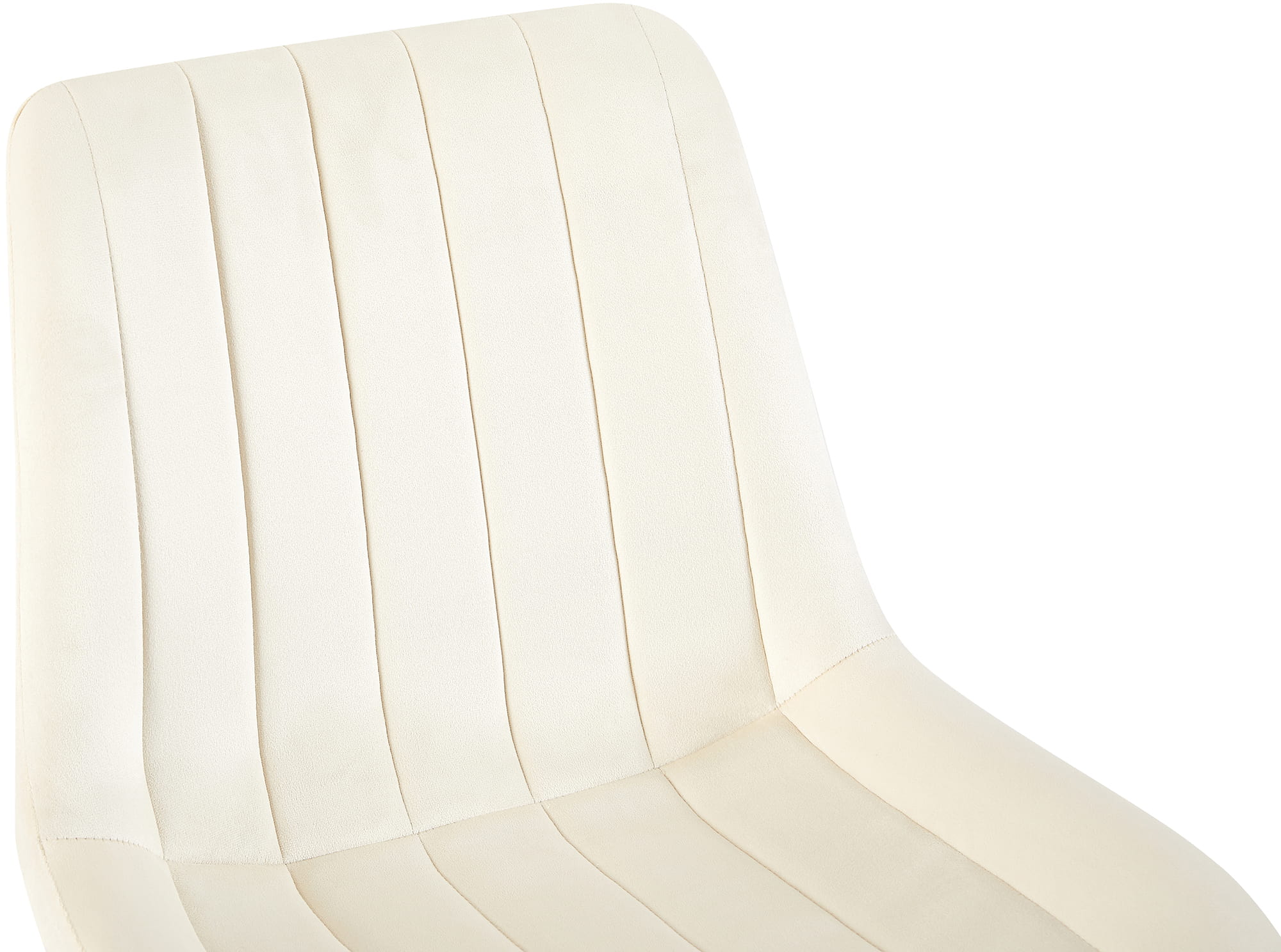Chaise de salle à manger Rahden en Velours avec Piètement en métal noir