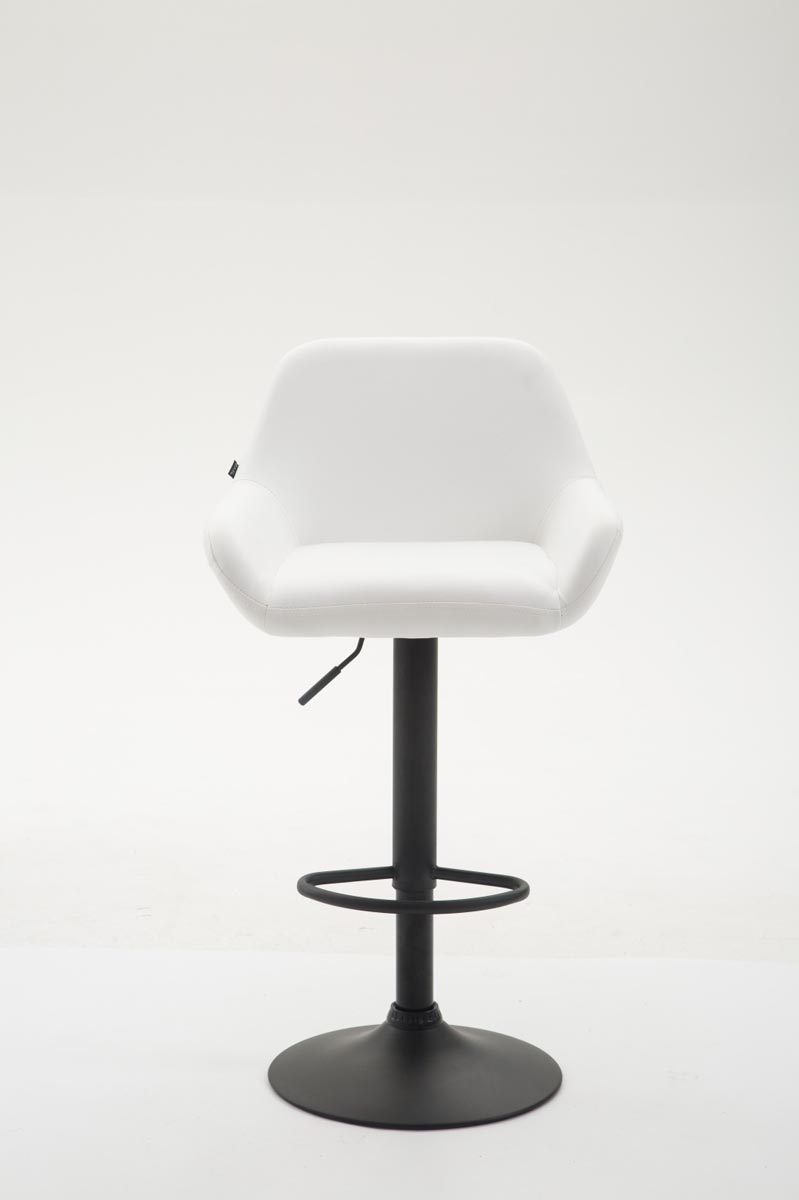 Tabouret de bar Braga similicuir avec pied en métal