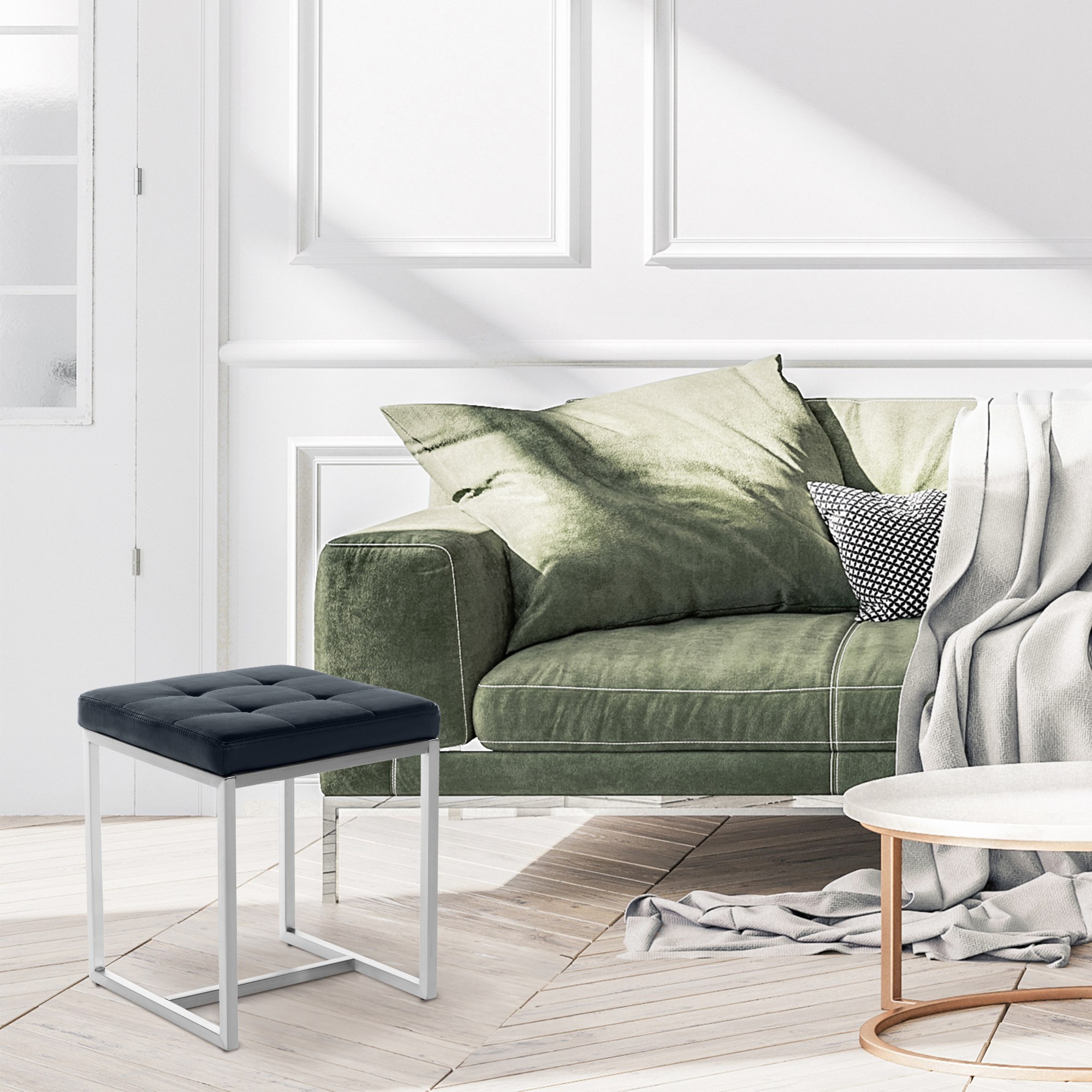 Tabouret cuisine Barci similicuir