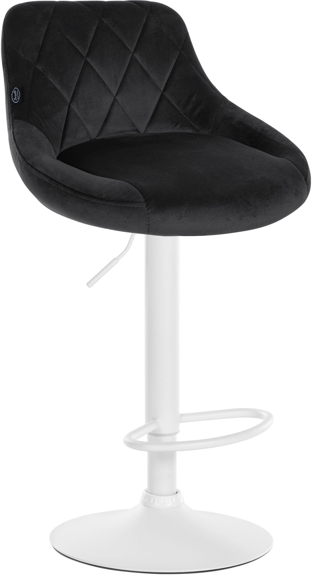 Lot de 2 tabourets de bar Lazio velours