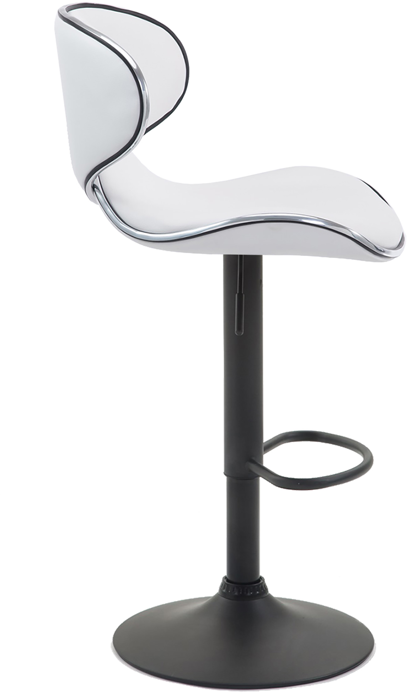 Tabouret de bar Las Vegas V2 similicuir avec pied en métal