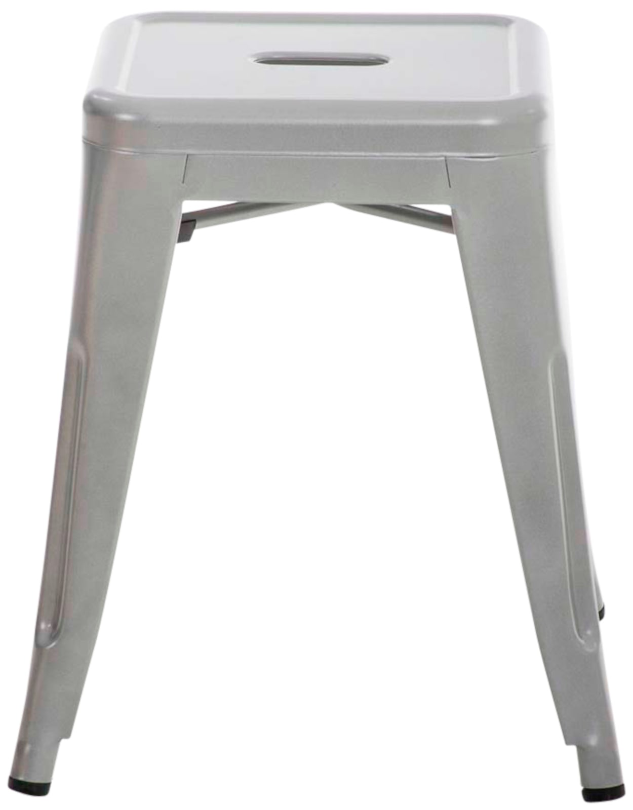 Lot de 4 tabourets bas au style industriel Armin en métal